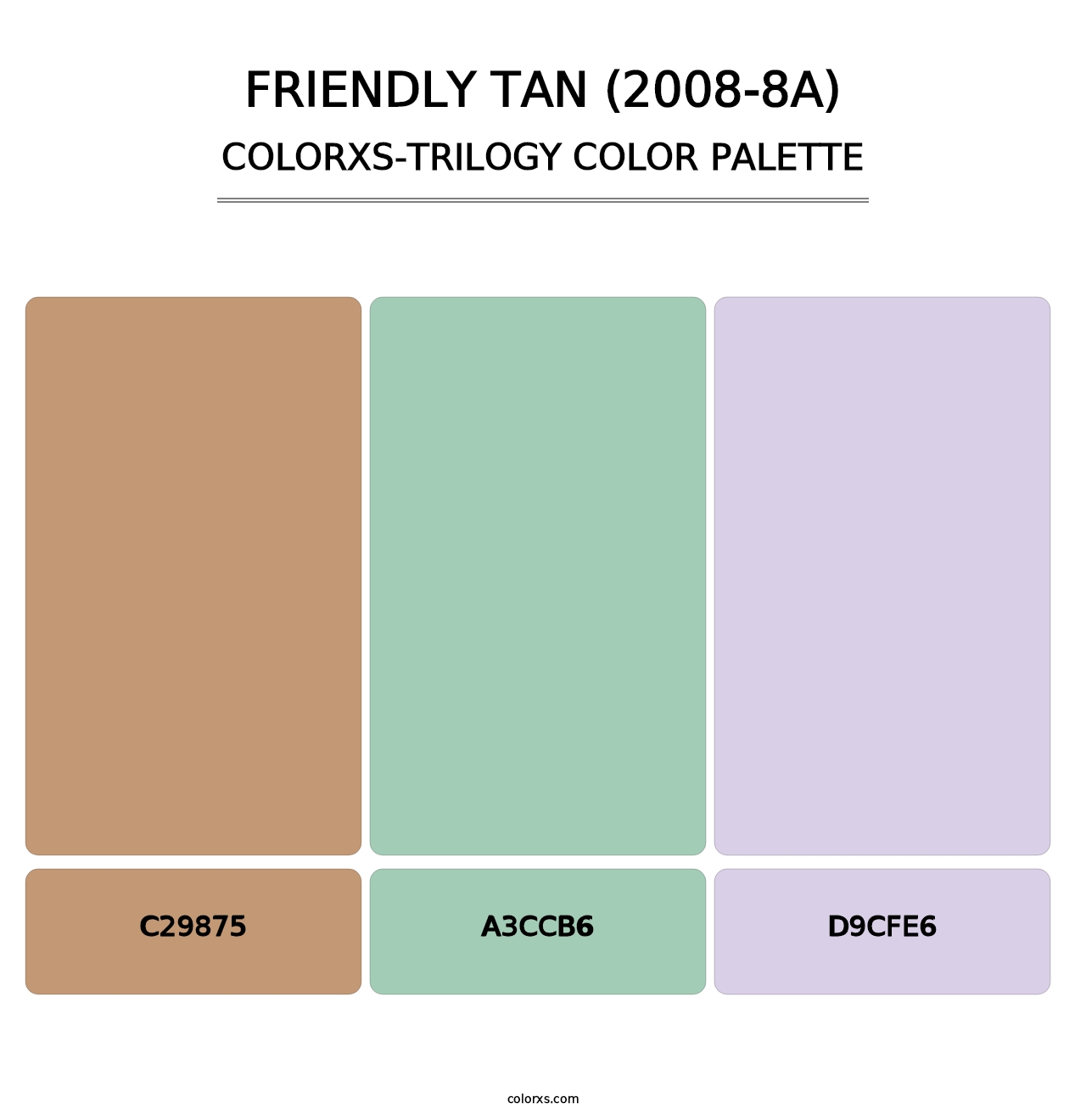 Friendly Tan (2008-8A) - Colorxs Trilogy Palette