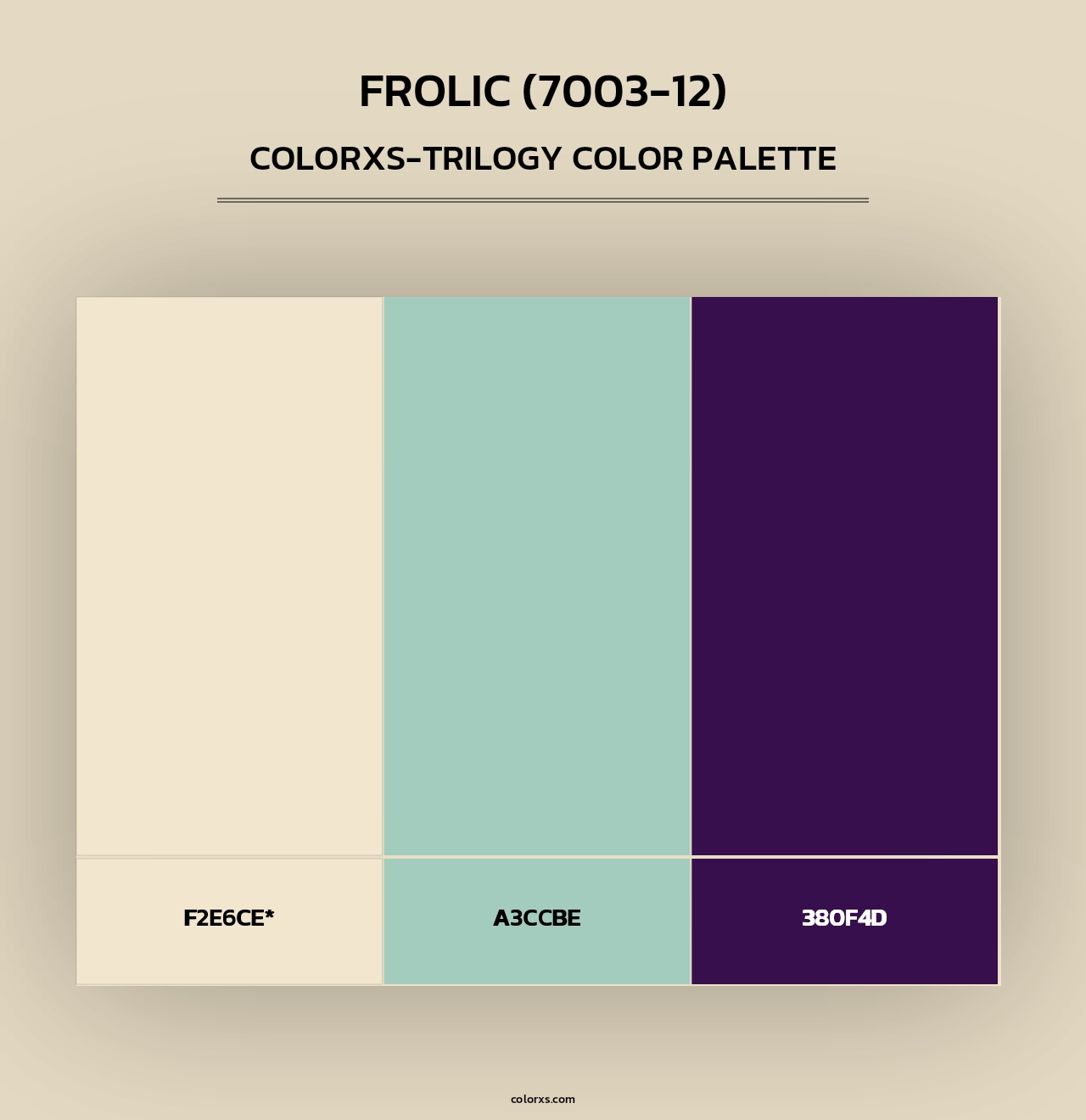Frolic (7003-12) - Colorxs Trilogy Palette