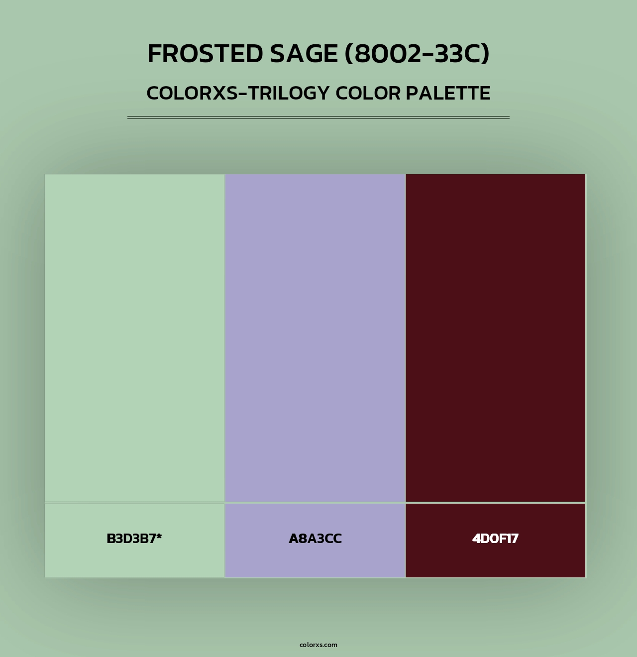 Frosted Sage (8002-33C) - Colorxs Trilogy Palette
