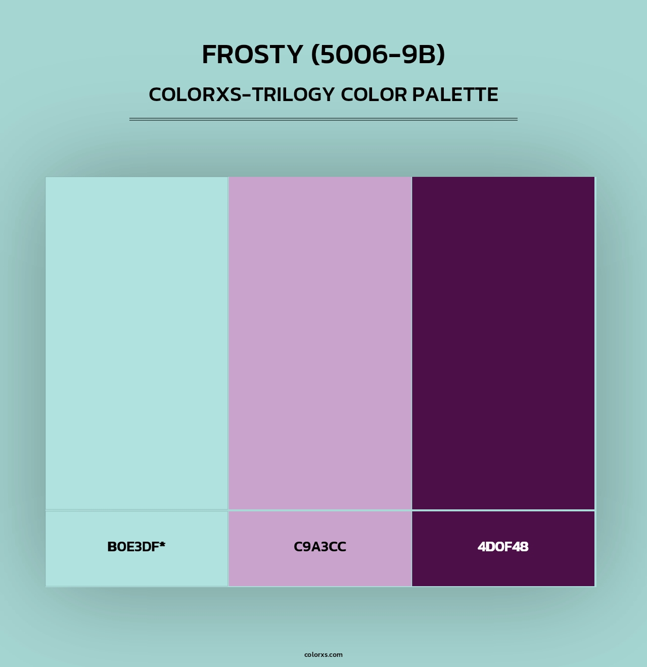Frosty (5006-9B) - Colorxs Trilogy Palette