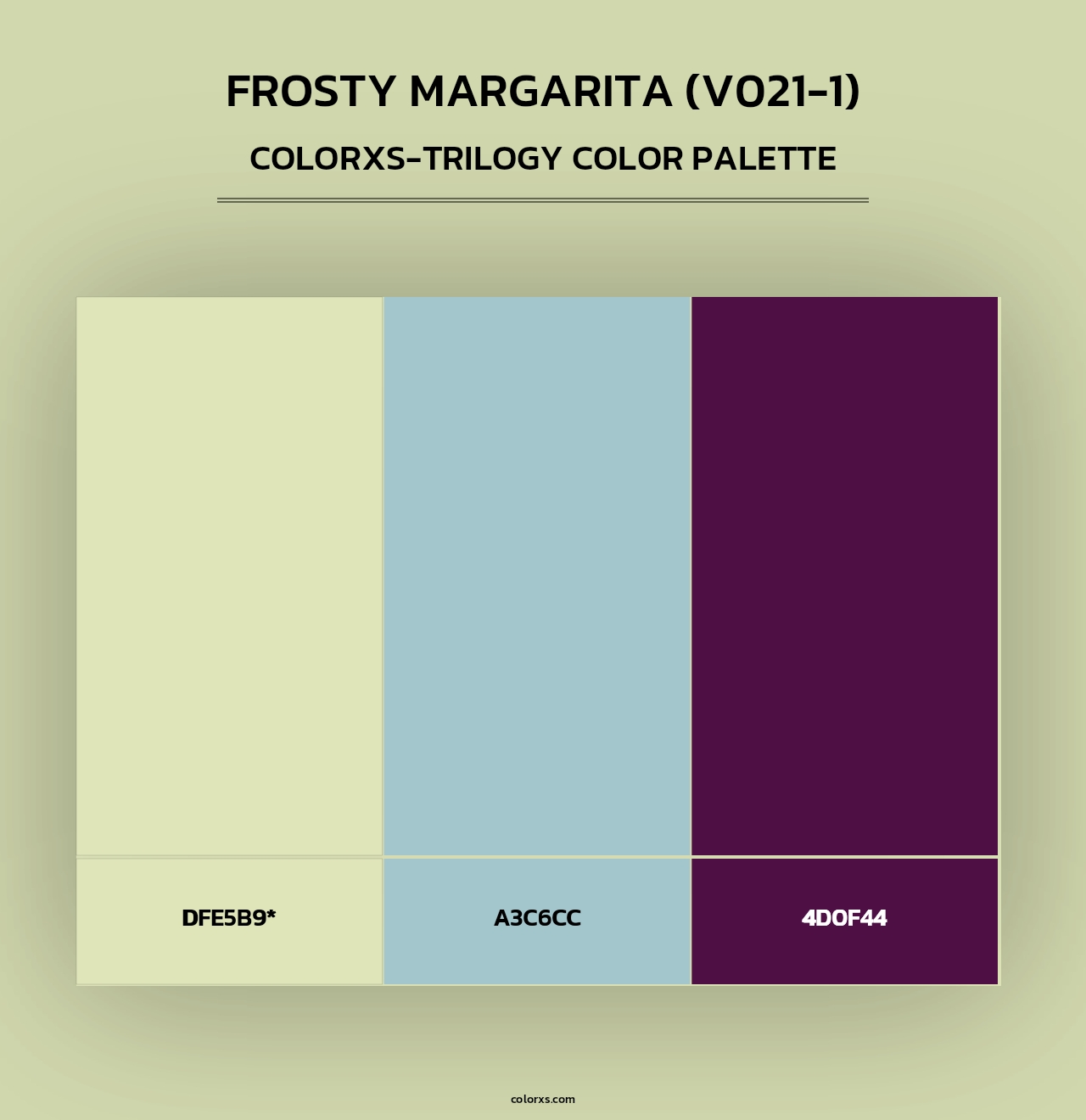 Frosty Margarita (V021-1) - Colorxs Trilogy Palette