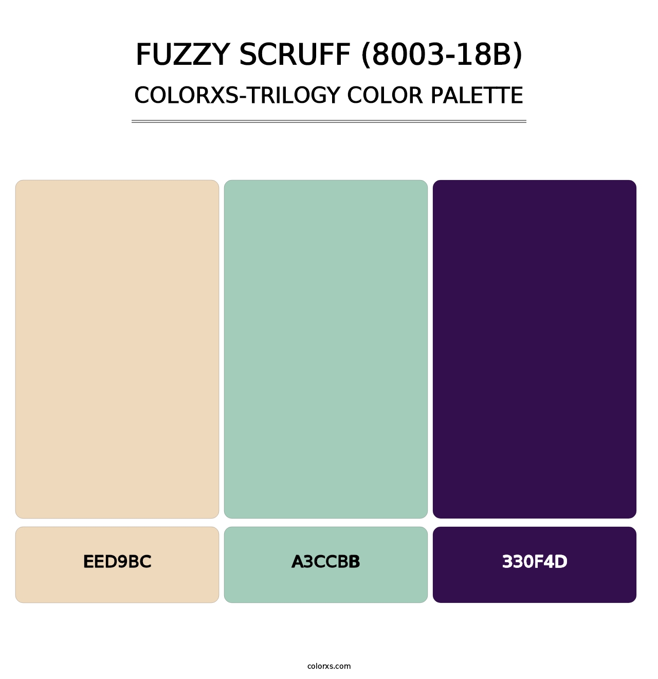 Fuzzy Scruff (8003-18B) - Colorxs Trilogy Palette