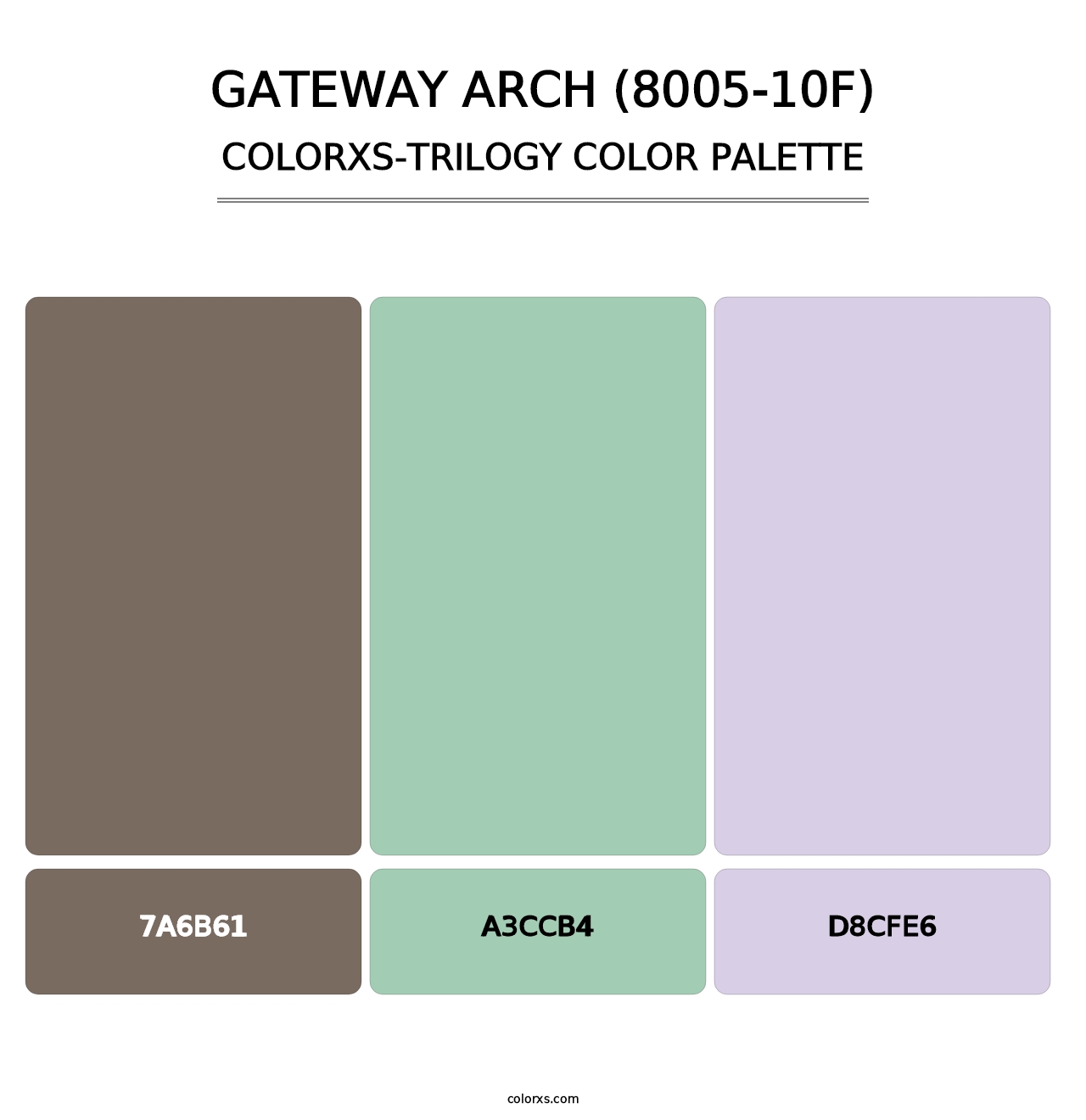 Gateway Arch (8005-10F) - Colorxs Trilogy Palette