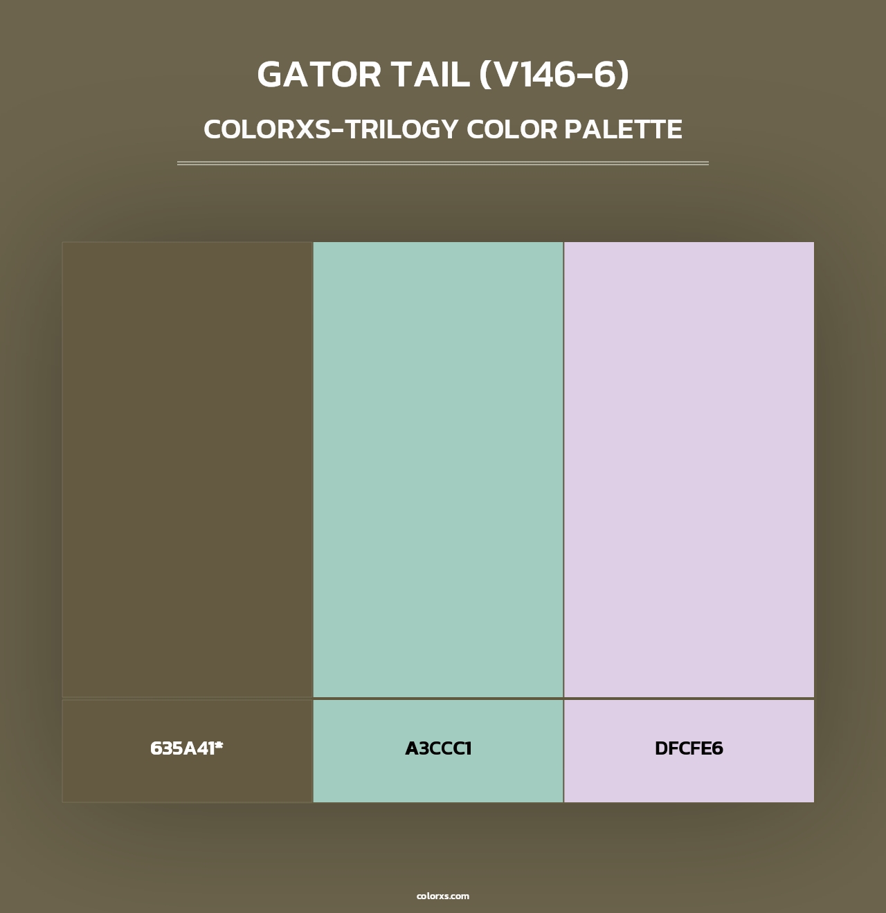 Gator Tail (V146-6) - Colorxs Trilogy Palette