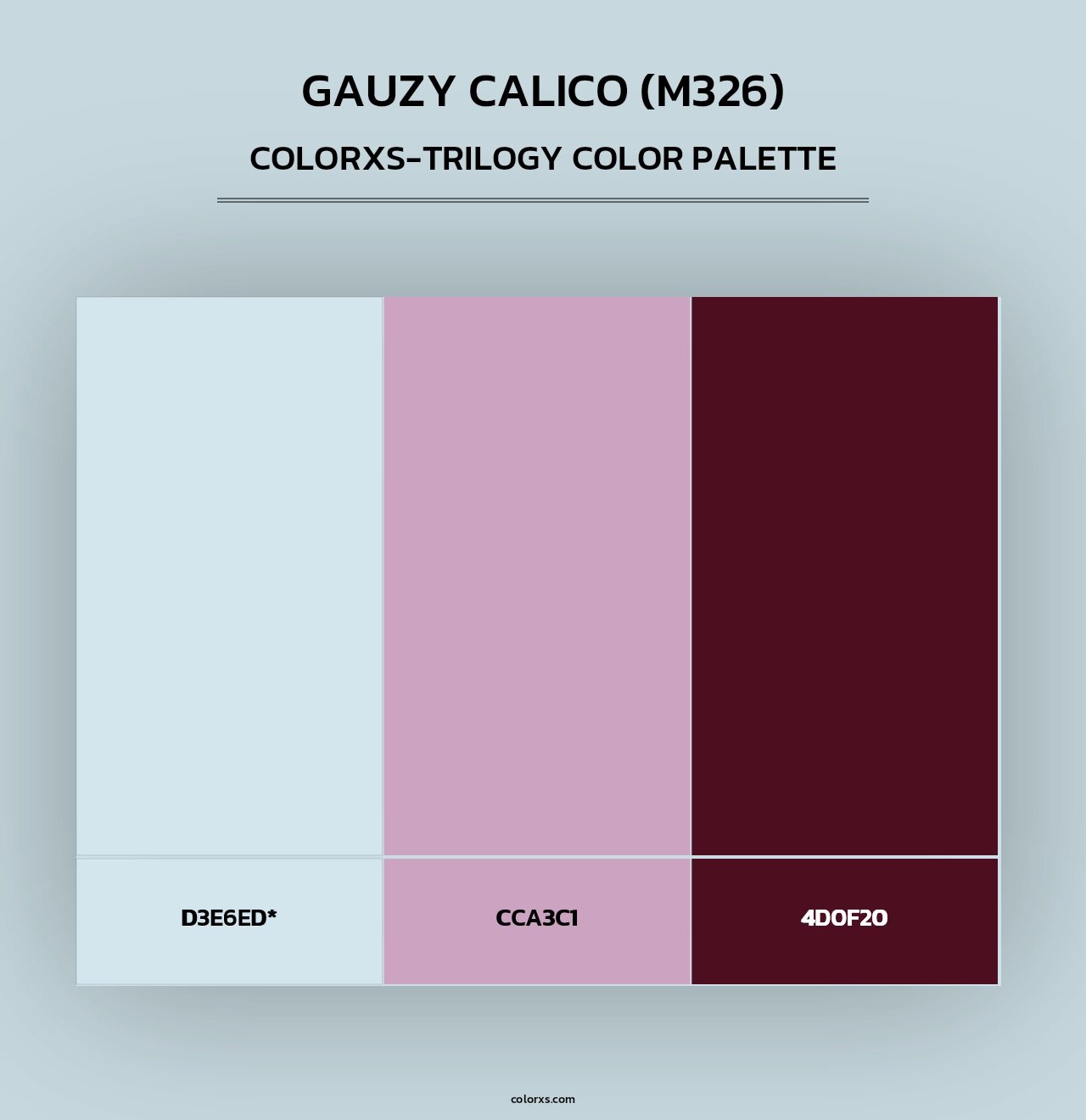 Gauzy Calico (M326) - Colorxs Trilogy Palette