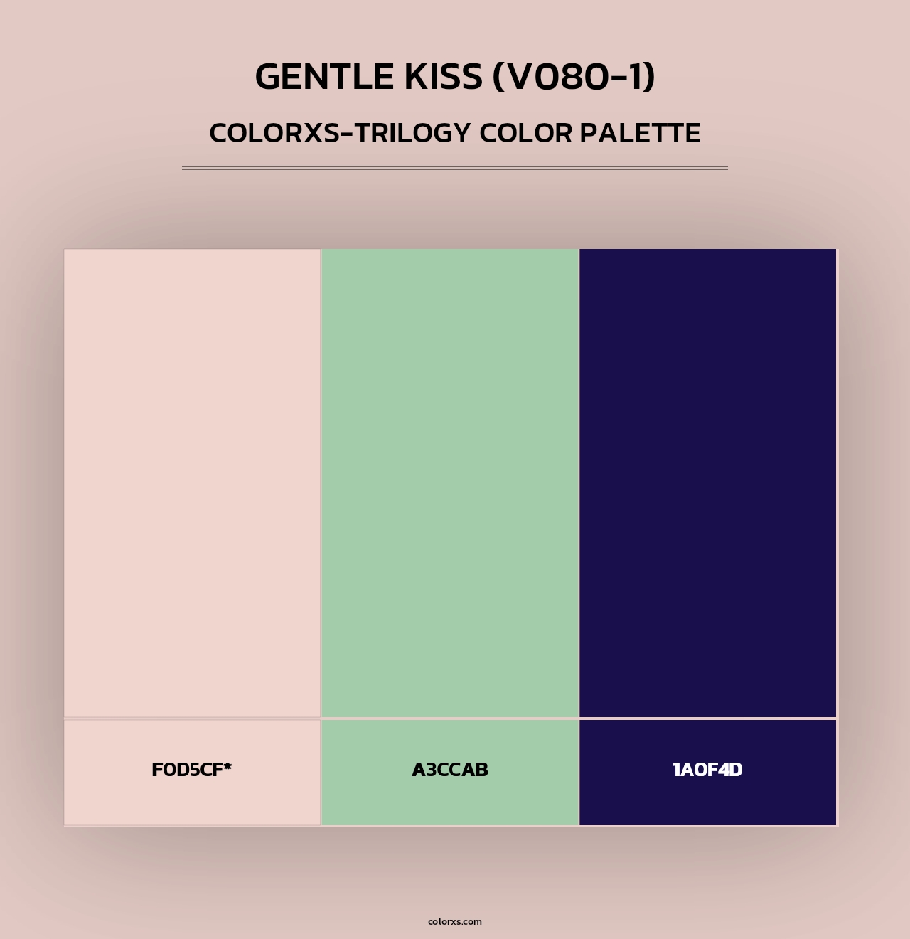 Gentle Kiss (V080-1) - Colorxs Trilogy Palette