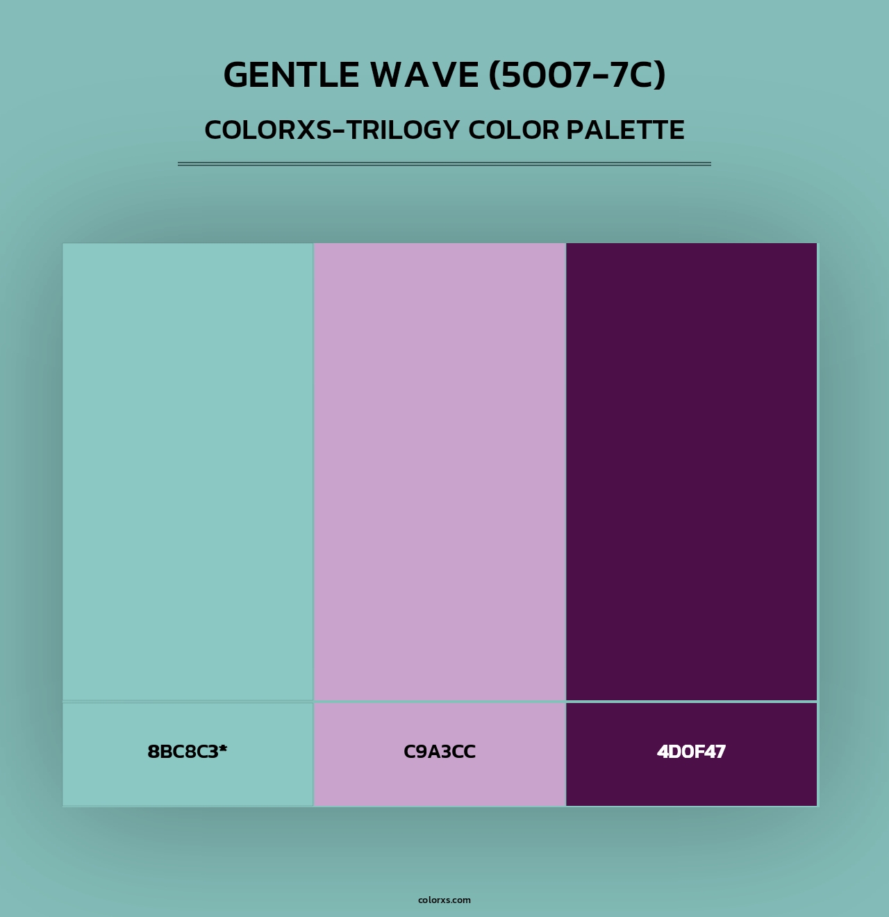 Gentle Wave (5007-7C) - Colorxs Trilogy Palette