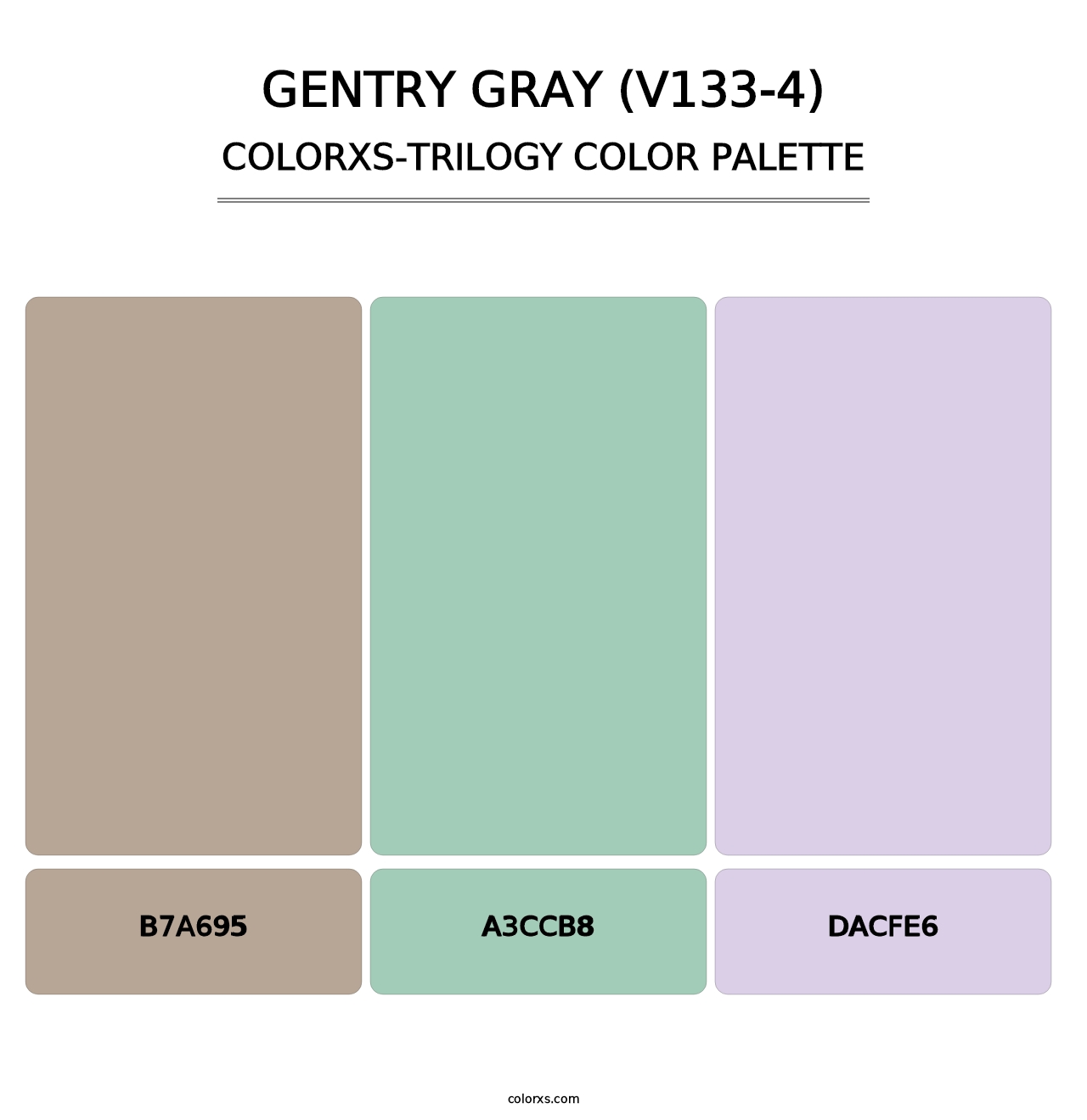 Gentry Gray (V133-4) - Colorxs Trilogy Palette