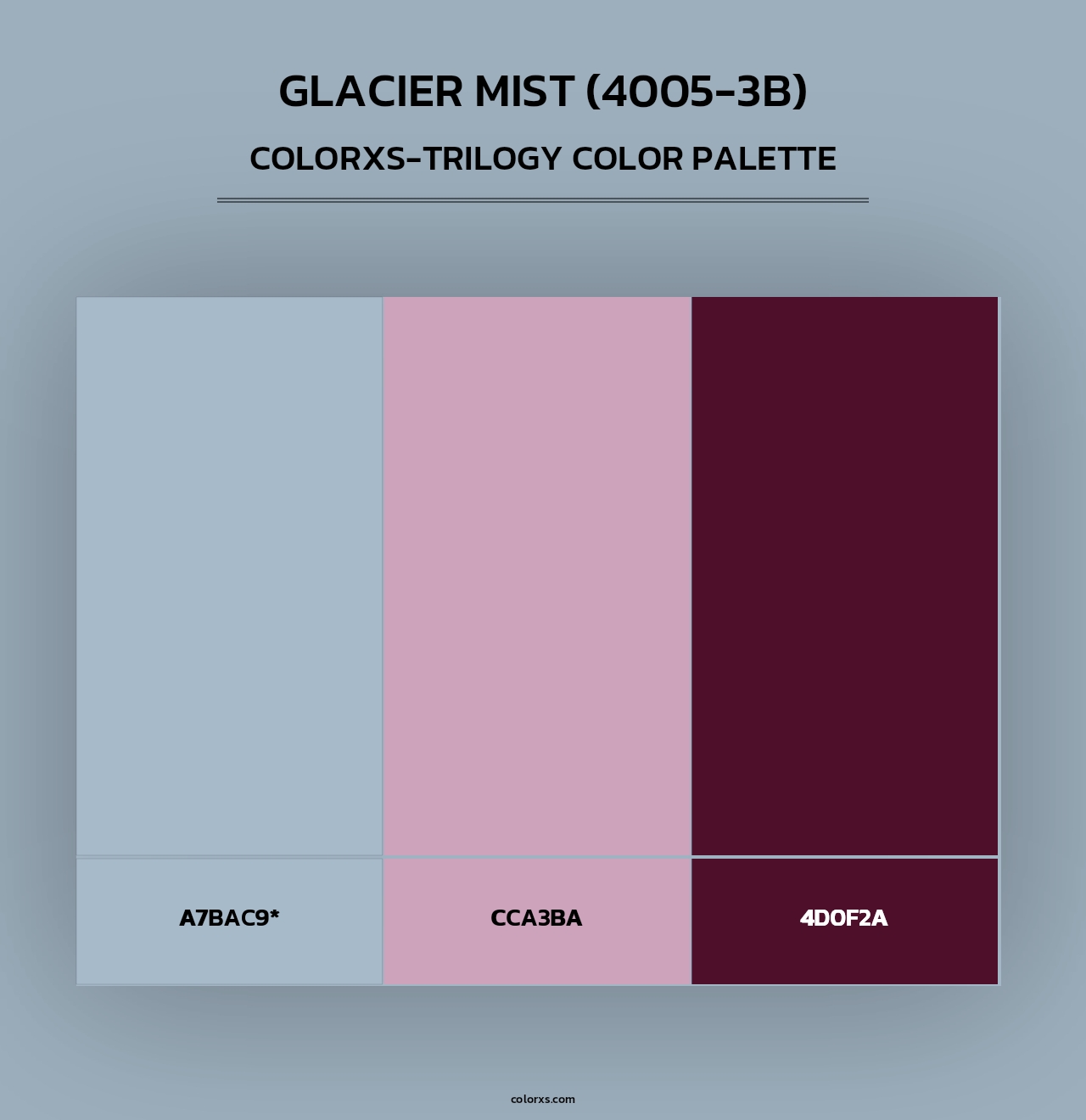 Glacier Mist (4005-3B) - Colorxs Trilogy Palette