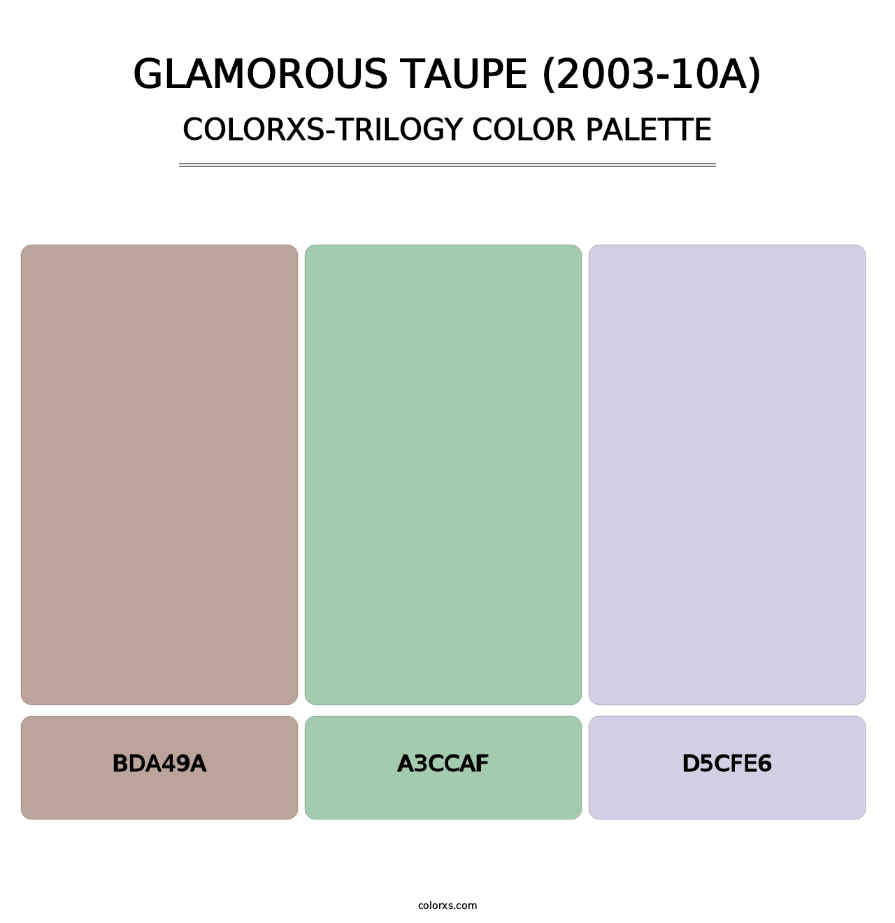 Glamorous Taupe (2003-10A) - Colorxs Trilogy Palette