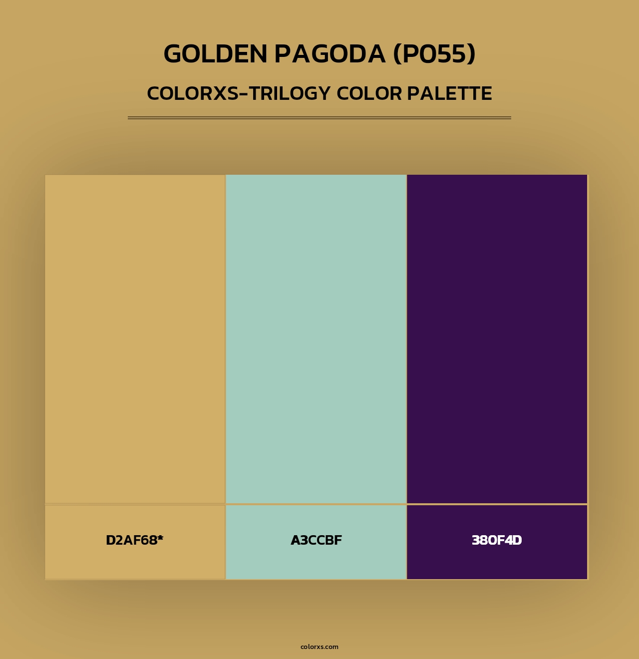 Golden Pagoda (P055) - Colorxs Trilogy Palette
