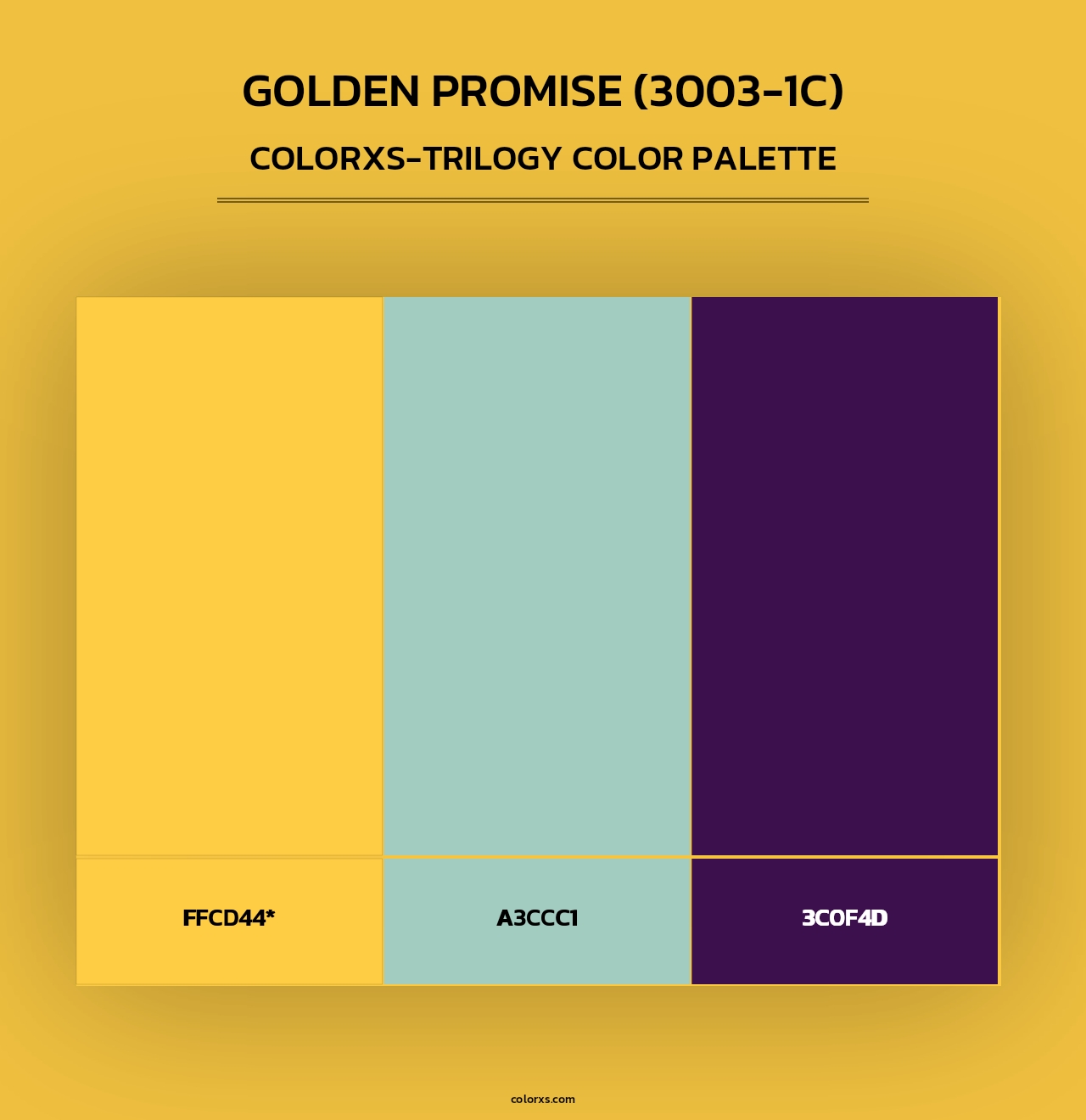 Golden Promise (3003-1C) - Colorxs Trilogy Palette
