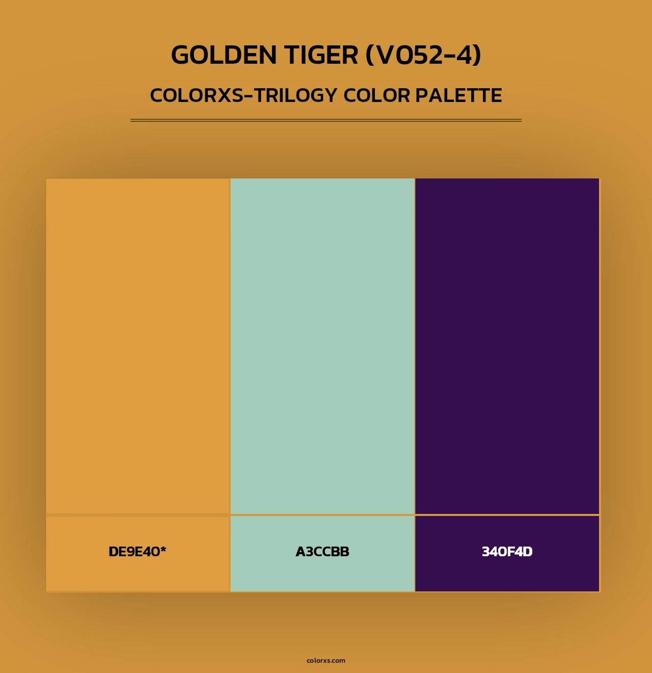 Golden Tiger (V052-4) - Colorxs Trilogy Palette