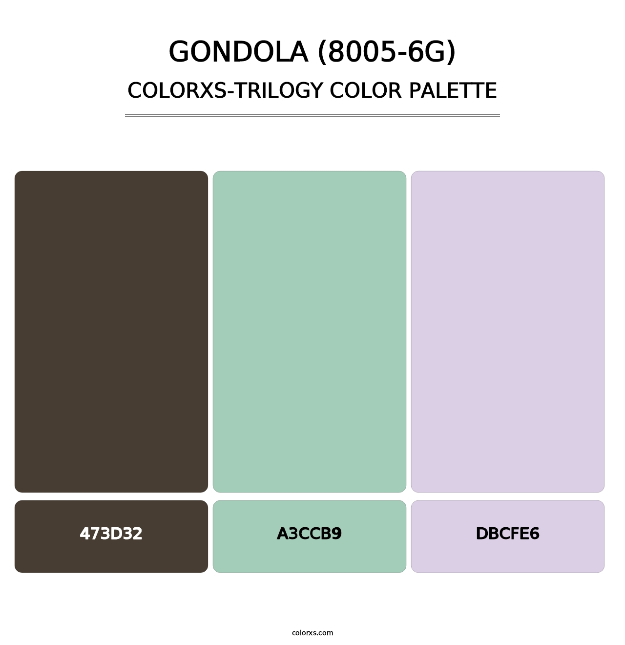 Gondola (8005-6G) - Colorxs Trilogy Palette