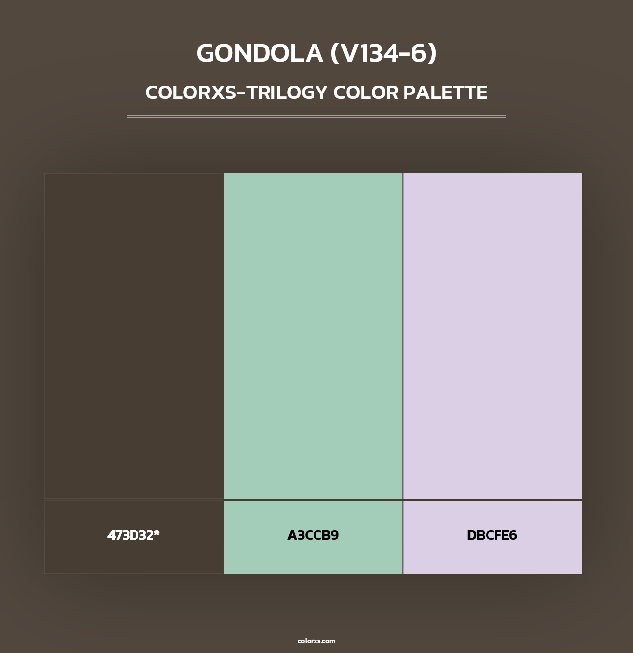 Gondola (V134-6) - Colorxs Trilogy Palette