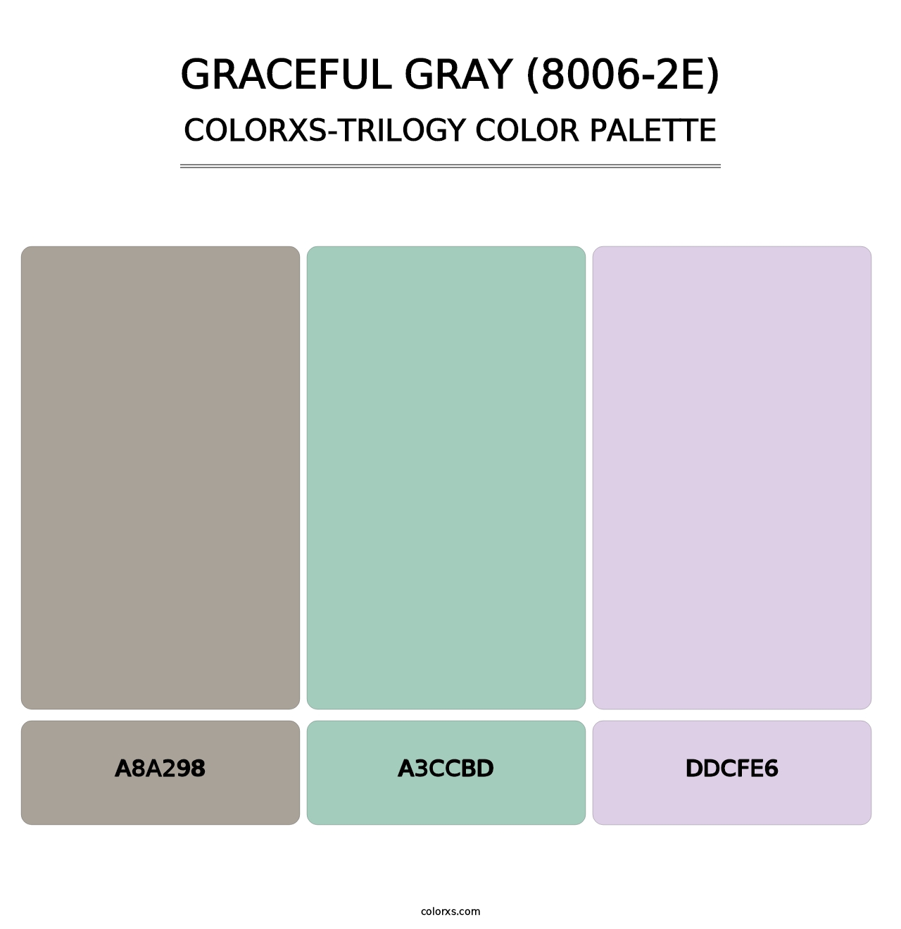 Graceful Gray (8006-2E) - Colorxs Trilogy Palette