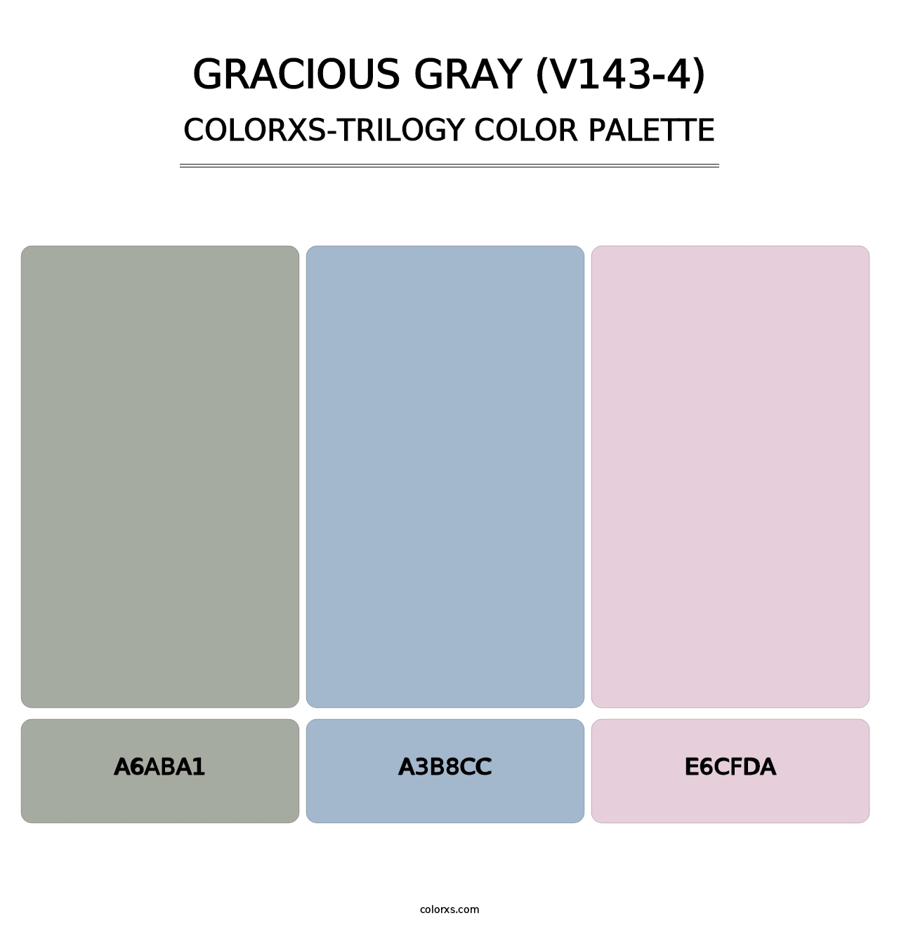 Gracious Gray (V143-4) - Colorxs Trilogy Palette