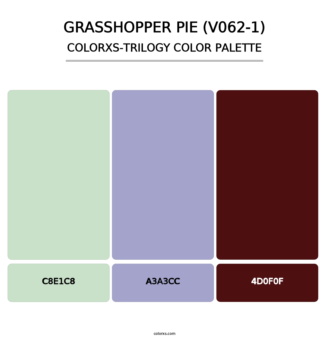 Grasshopper Pie (V062-1) - Colorxs Trilogy Palette