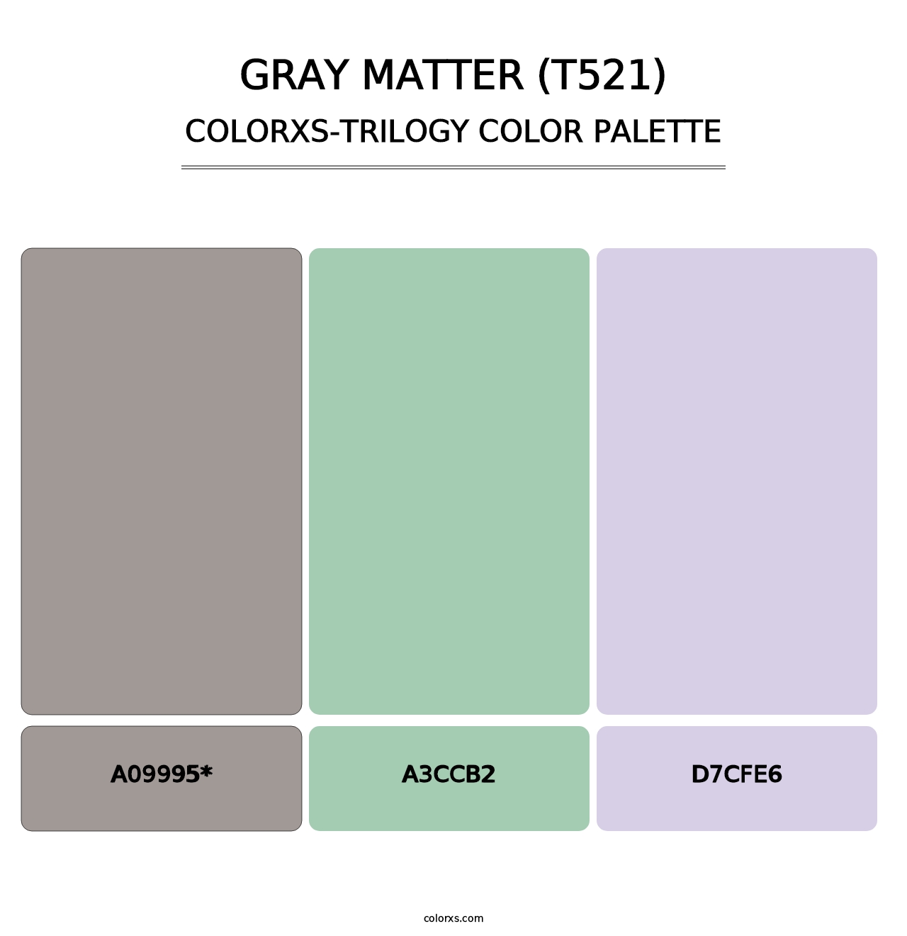 Gray Matter (T521) - Colorxs Trilogy Palette