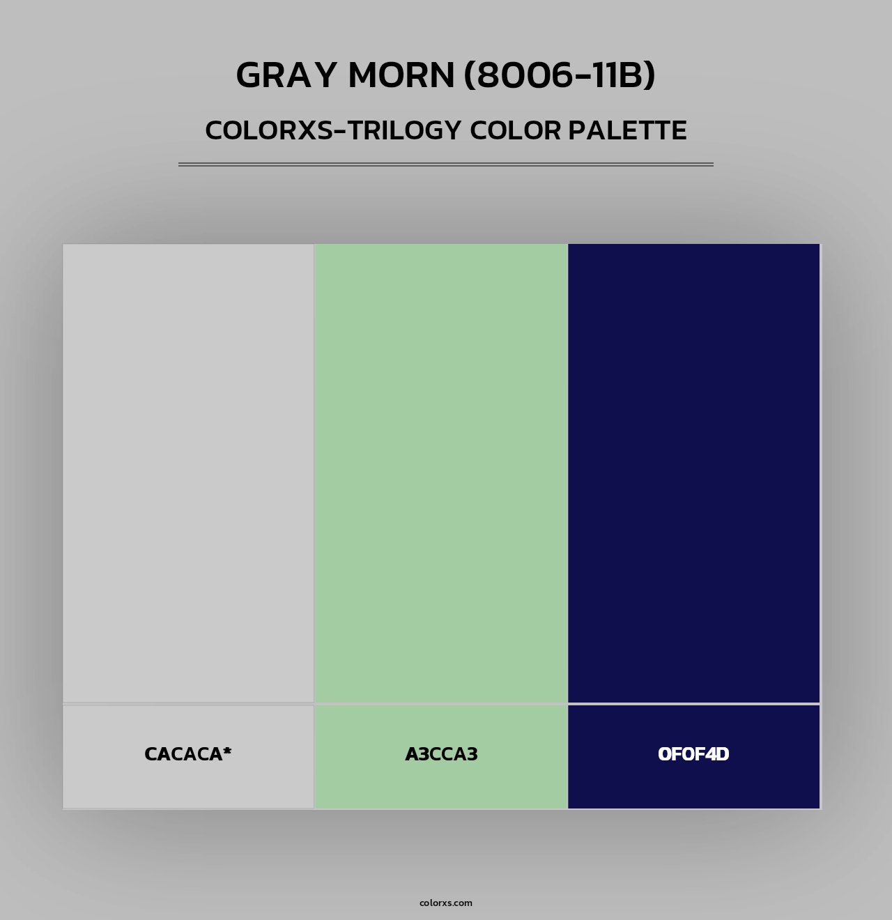 Gray Morn (8006-11B) - Colorxs Trilogy Palette