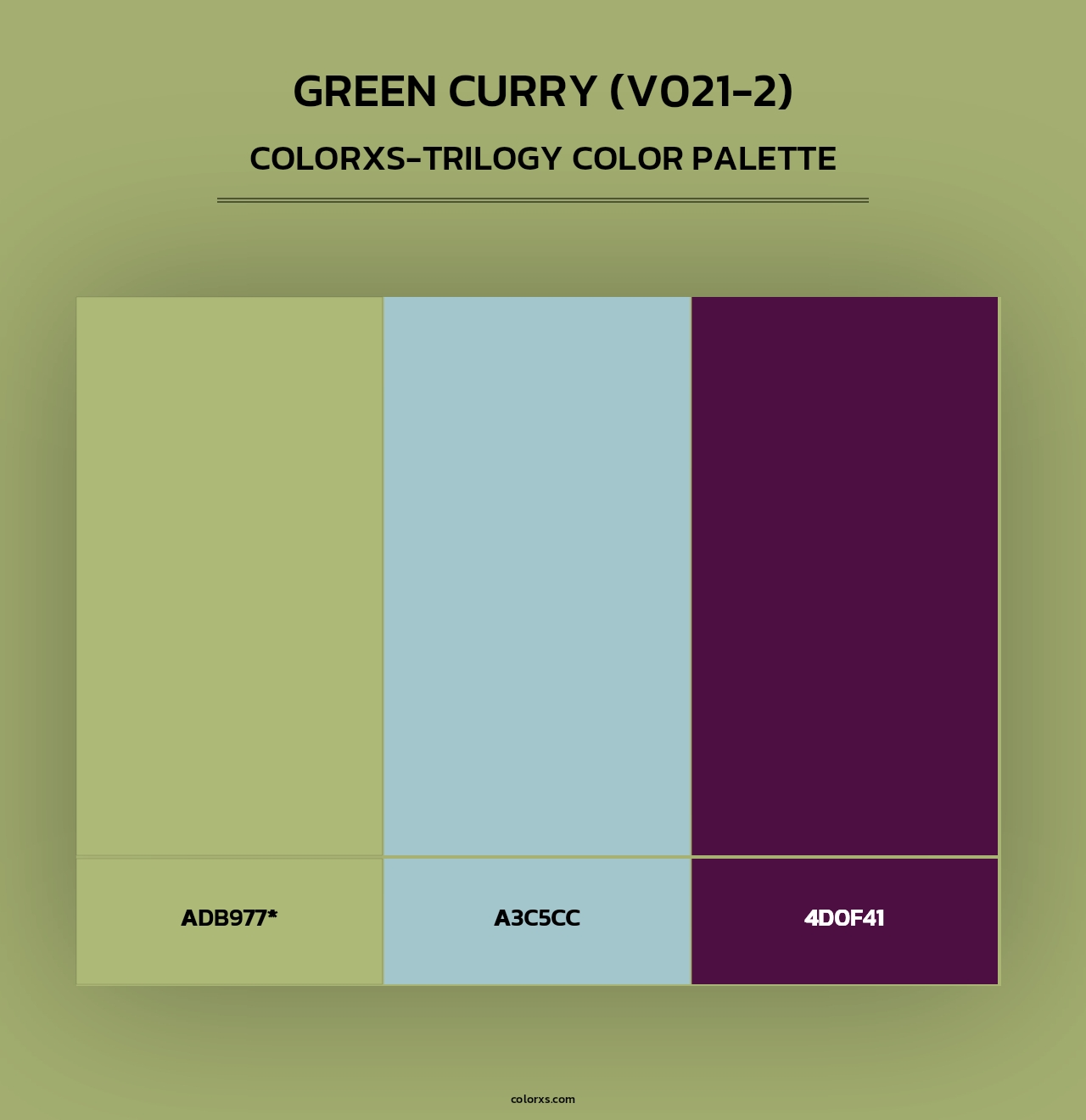 Green Curry (V021-2) - Colorxs Trilogy Palette