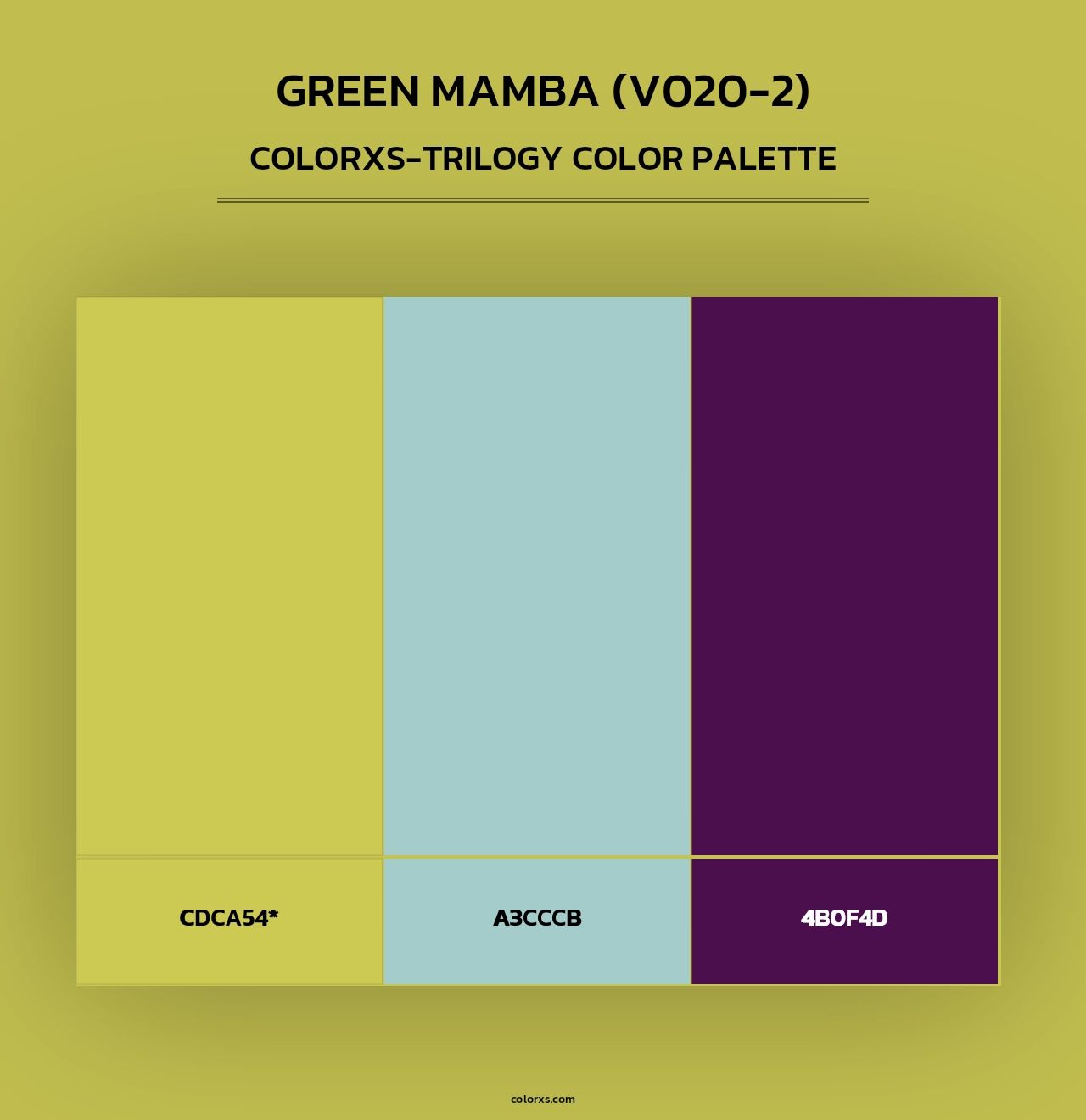 Green Mamba (V020-2) - Colorxs Trilogy Palette