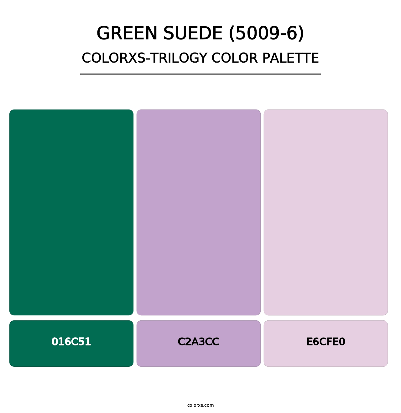 Green Suede (5009-6) - Colorxs Trilogy Palette