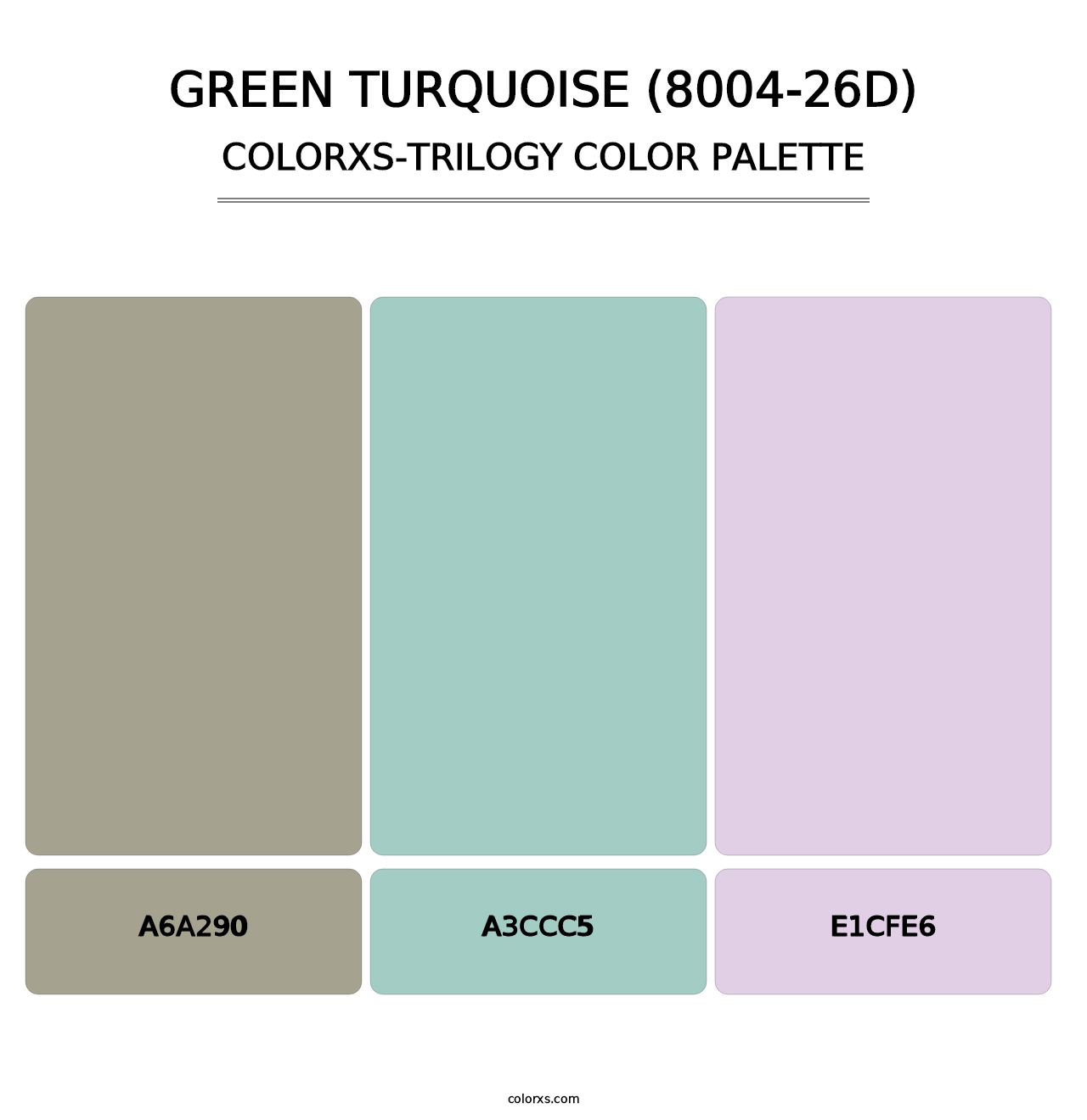Green Turquoise (8004-26D) - Colorxs Trilogy Palette