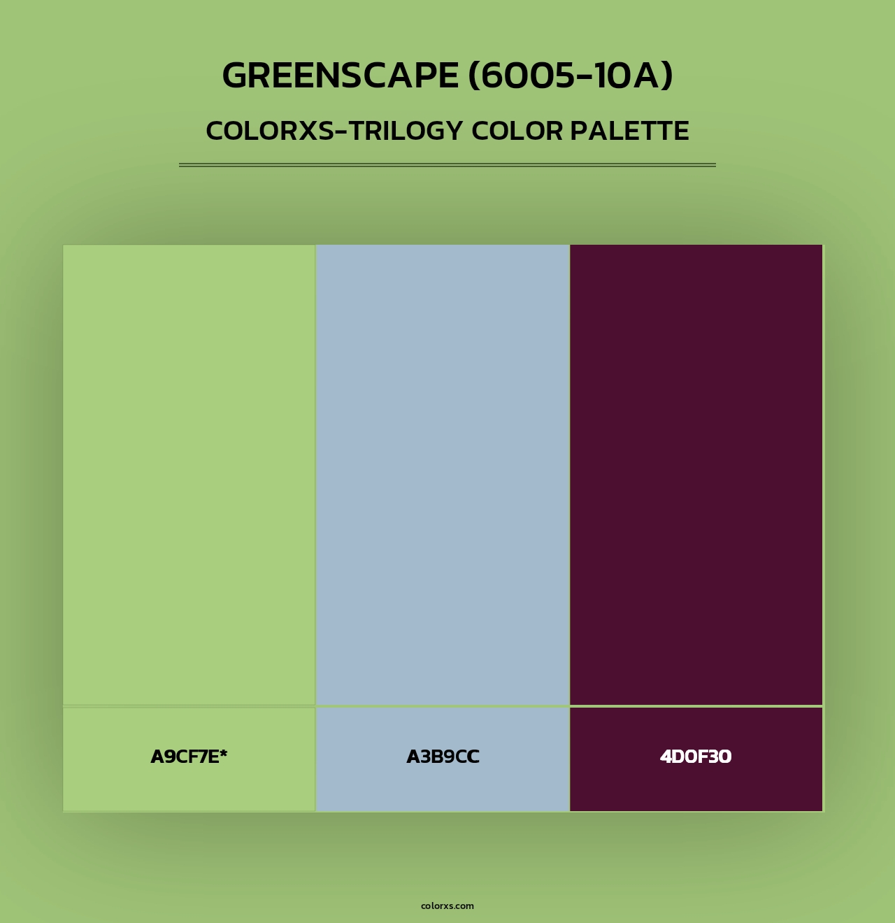Greenscape (6005-10A) - Colorxs Trilogy Palette