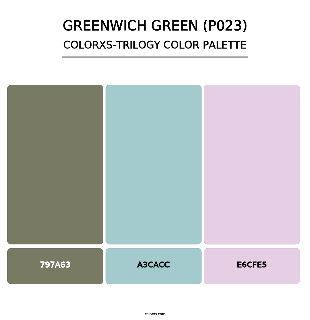 Greenwich Green (P023) - Colorxs Trilogy Palette