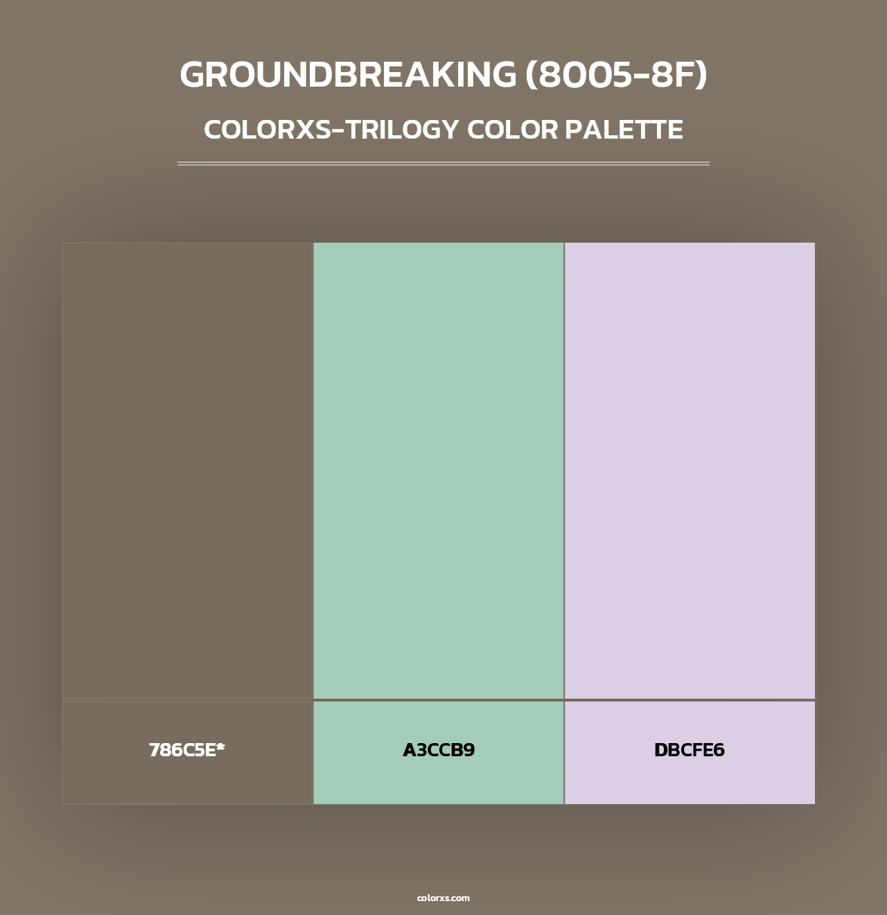 Groundbreaking (8005-8F) - Colorxs Trilogy Palette