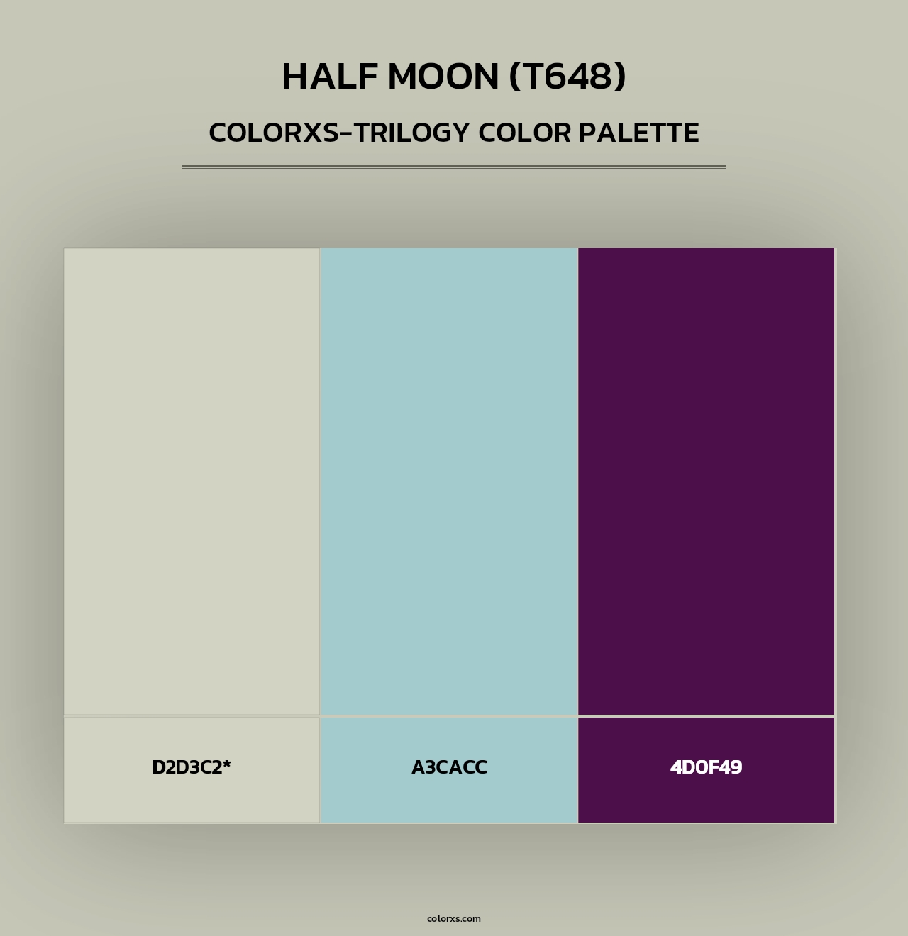 Half Moon (T648) - Colorxs Trilogy Palette