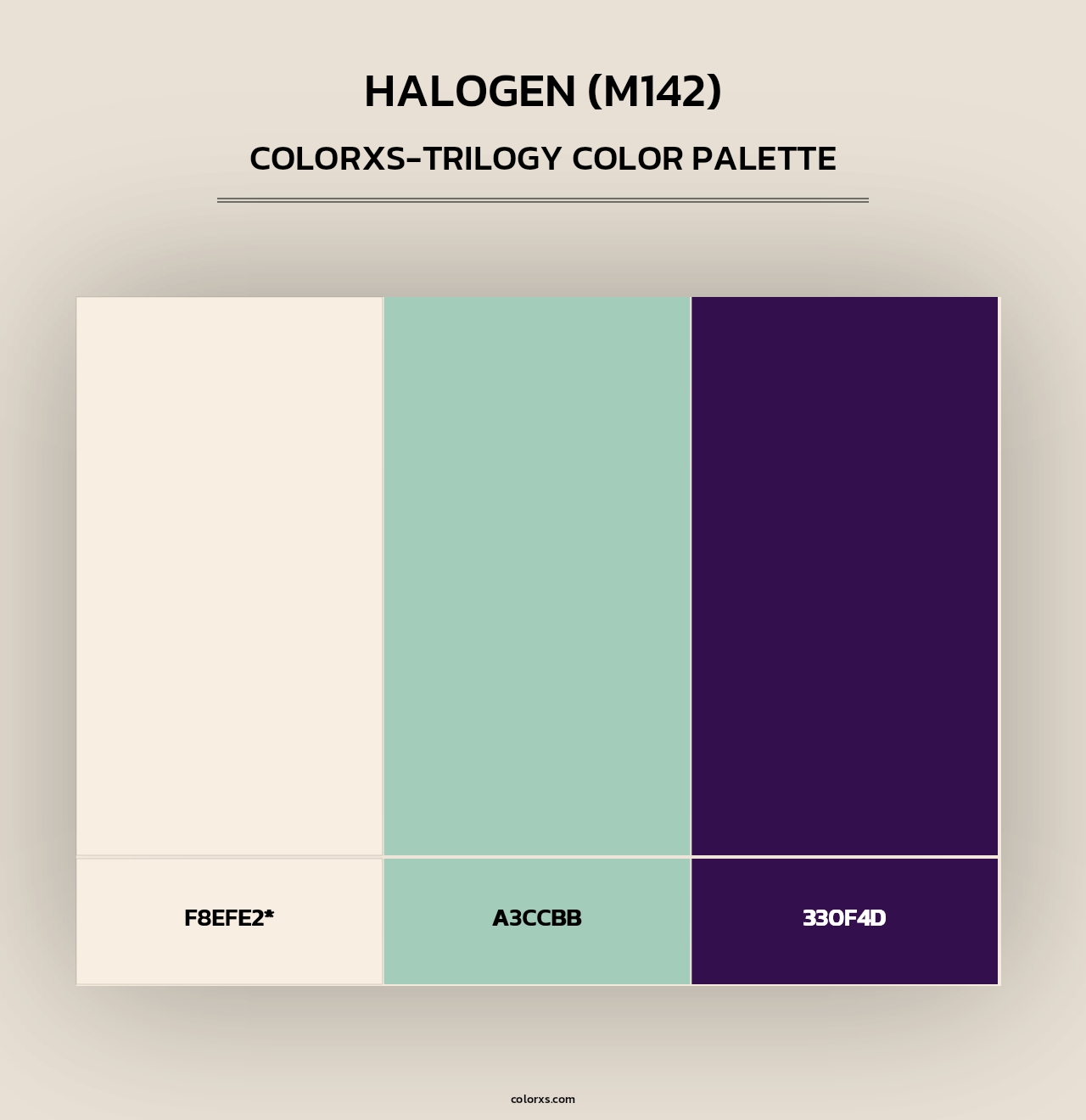 Halogen (M142) - Colorxs Trilogy Palette
