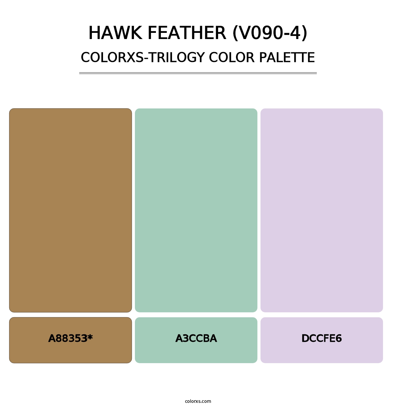 Hawk Feather (V090-4) - Colorxs Trilogy Palette