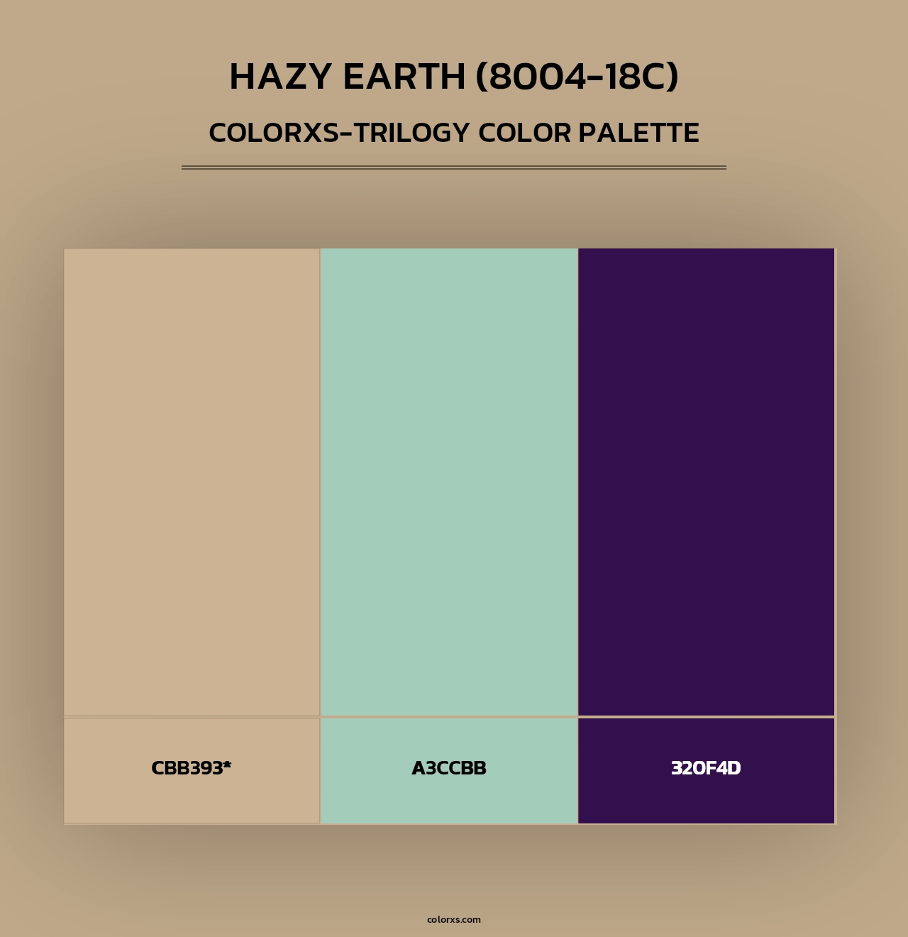 Hazy Earth (8004-18C) - Colorxs Trilogy Palette