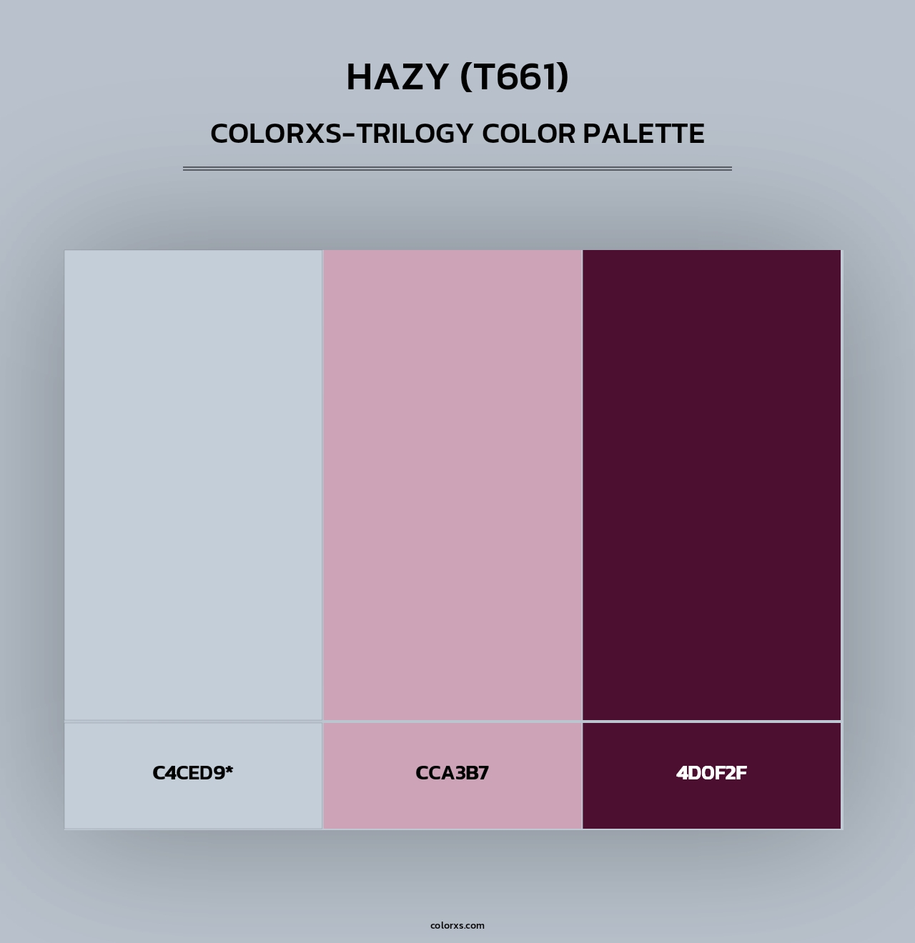 Hazy (T661) - Colorxs Trilogy Palette