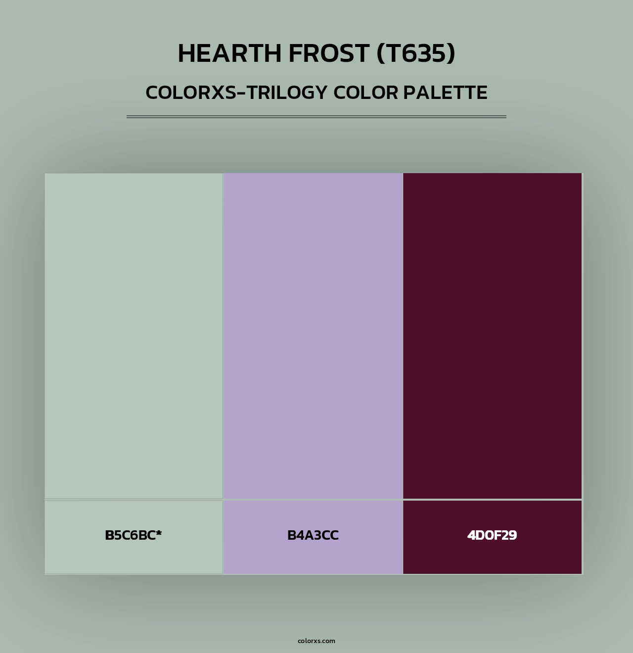 Hearth Frost (T635) - Colorxs Trilogy Palette