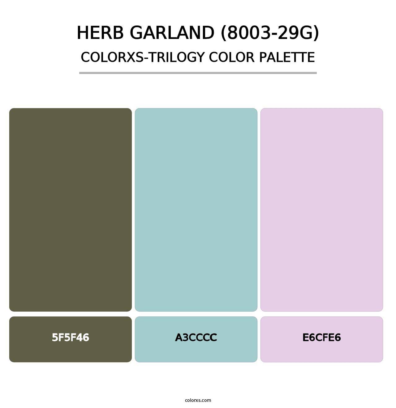 Herb Garland (8003-29G) - Colorxs Trilogy Palette