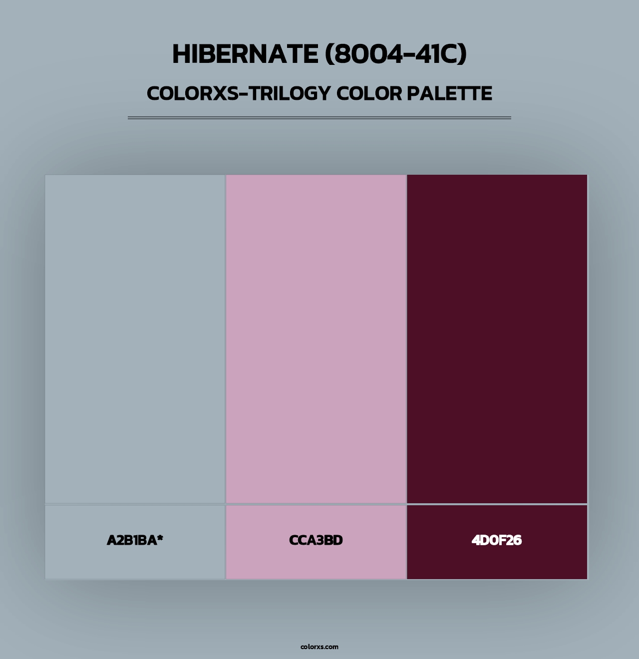 Hibernate (8004-41C) - Colorxs Trilogy Palette