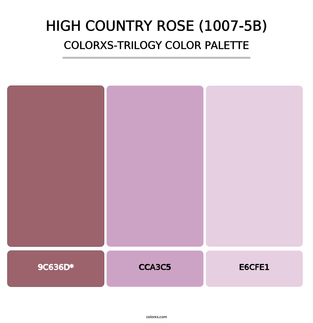 High Country Rose (1007-5B) - Colorxs Trilogy Palette