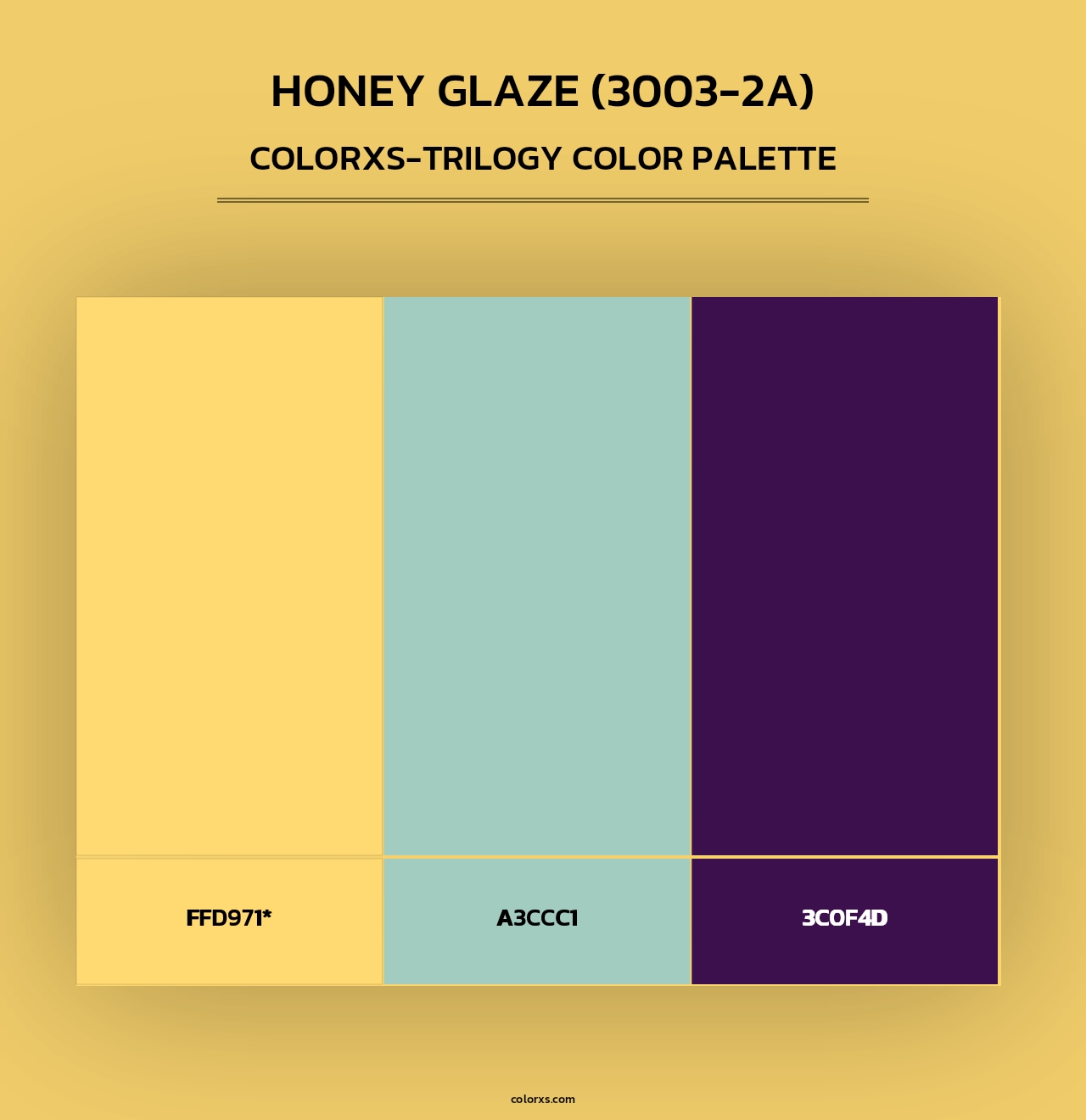 Honey Glaze (3003-2A) - Colorxs Trilogy Palette