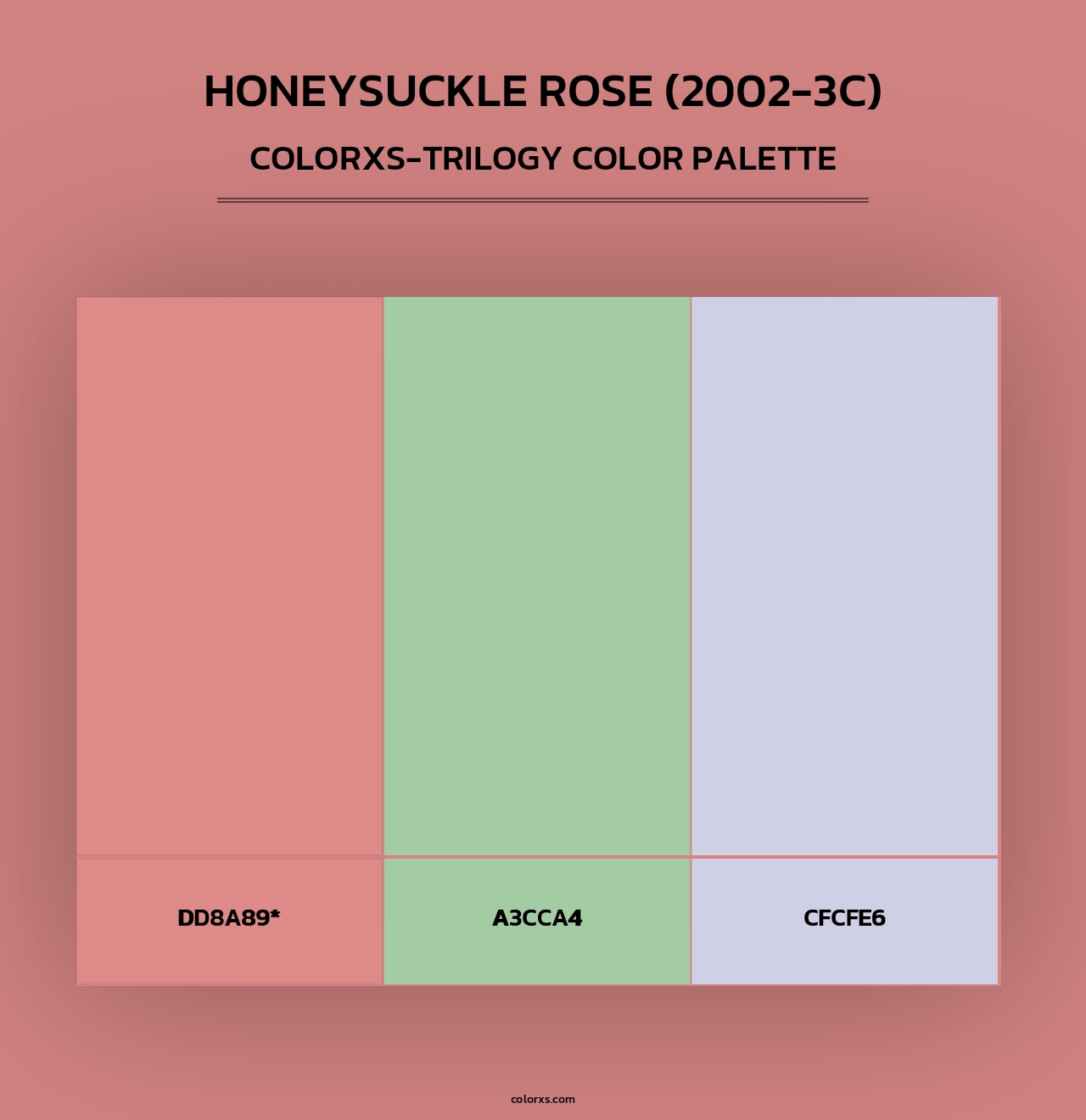 Honeysuckle Rose (2002-3C) - Colorxs Trilogy Palette