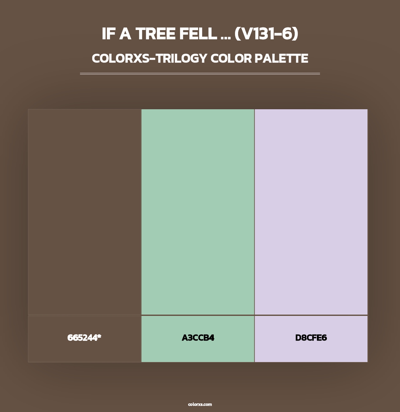 If a Tree Fell … (V131-6) - Colorxs Trilogy Palette