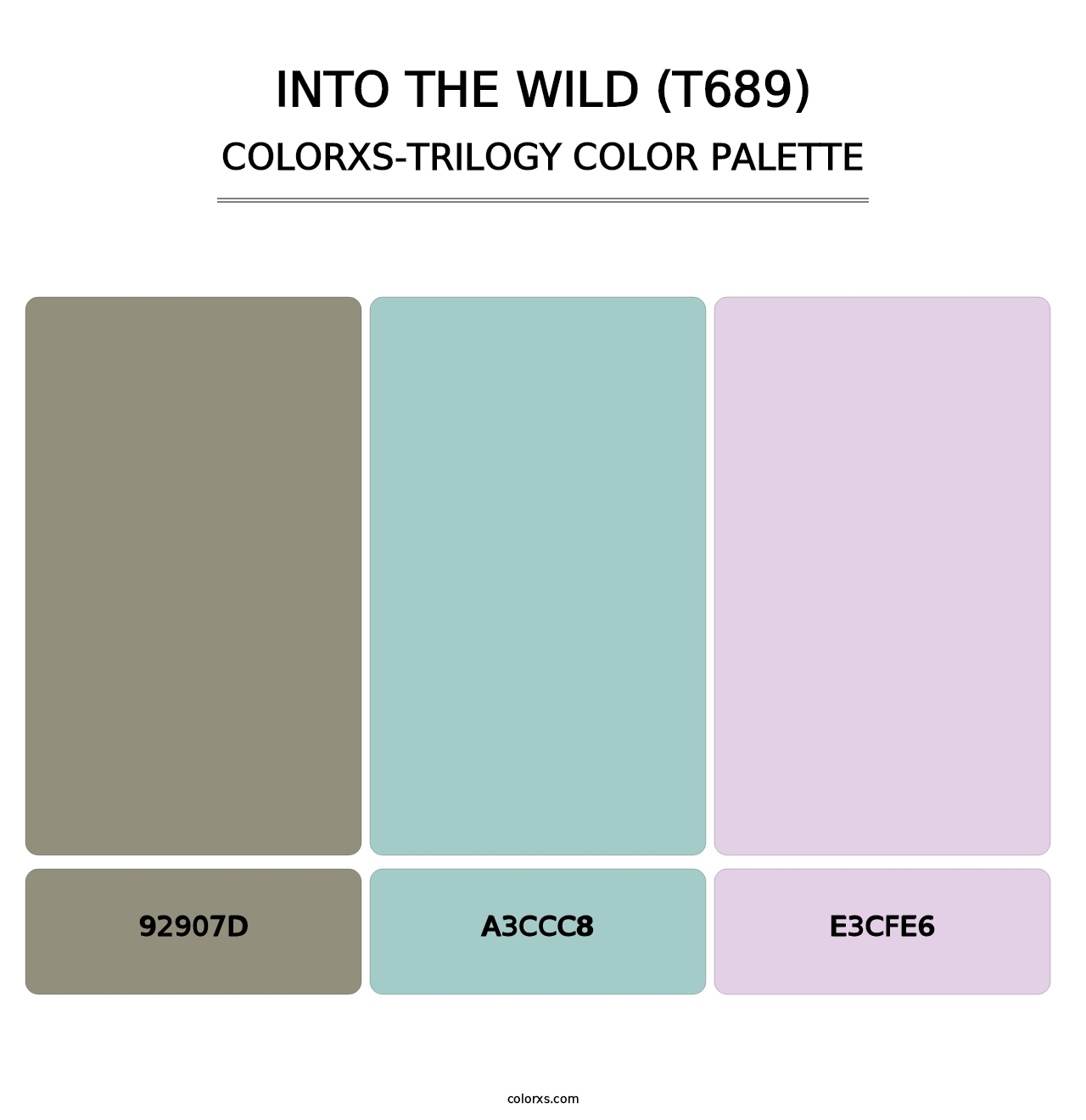 Into the Wild (T689) - Colorxs Trilogy Palette