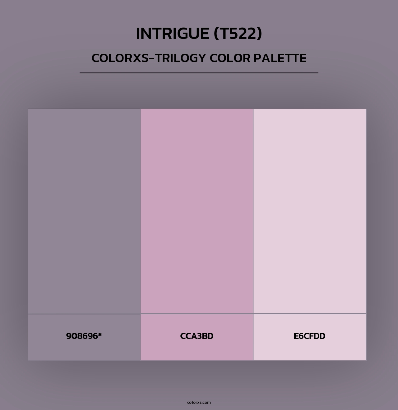 Intrigue (T522) - Colorxs Trilogy Palette