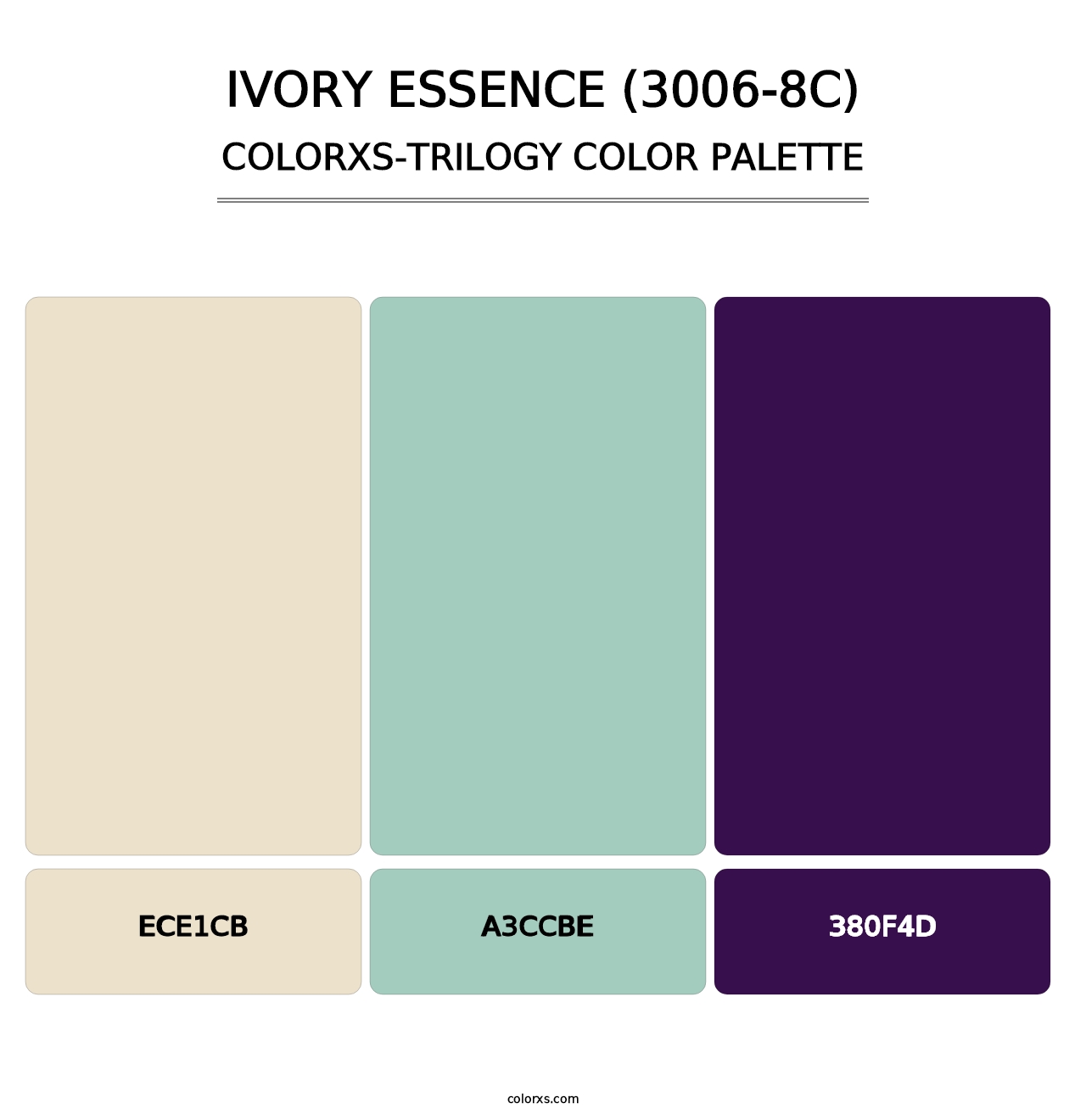 Ivory Essence (3006-8C) - Colorxs Trilogy Palette