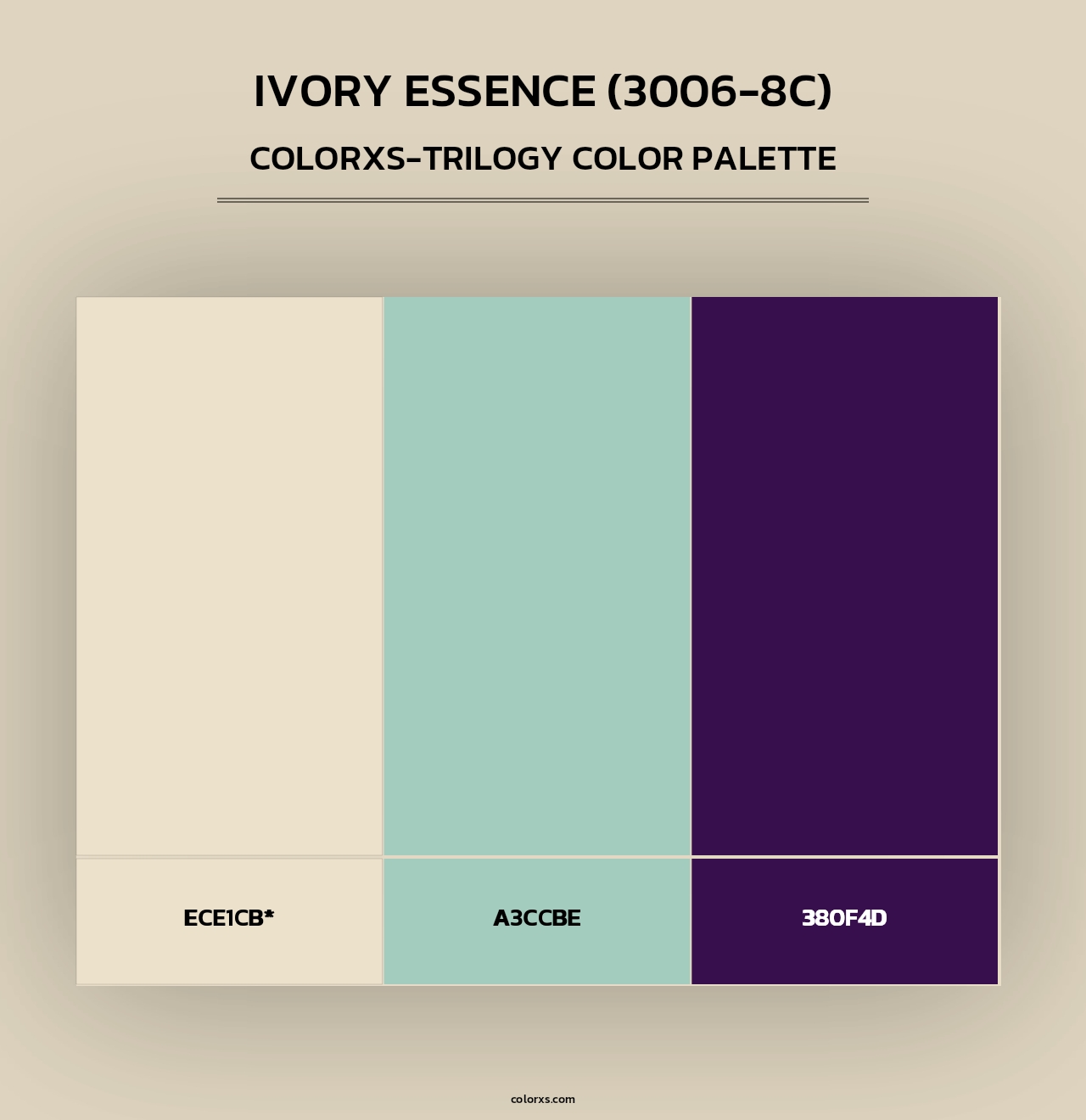 Ivory Essence (3006-8C) - Colorxs Trilogy Palette