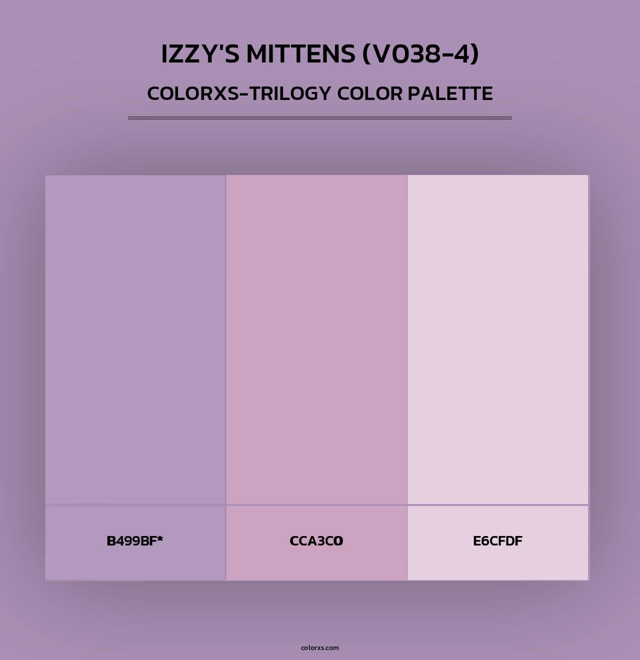 Izzy's Mittens (V038-4) - Colorxs Trilogy Palette