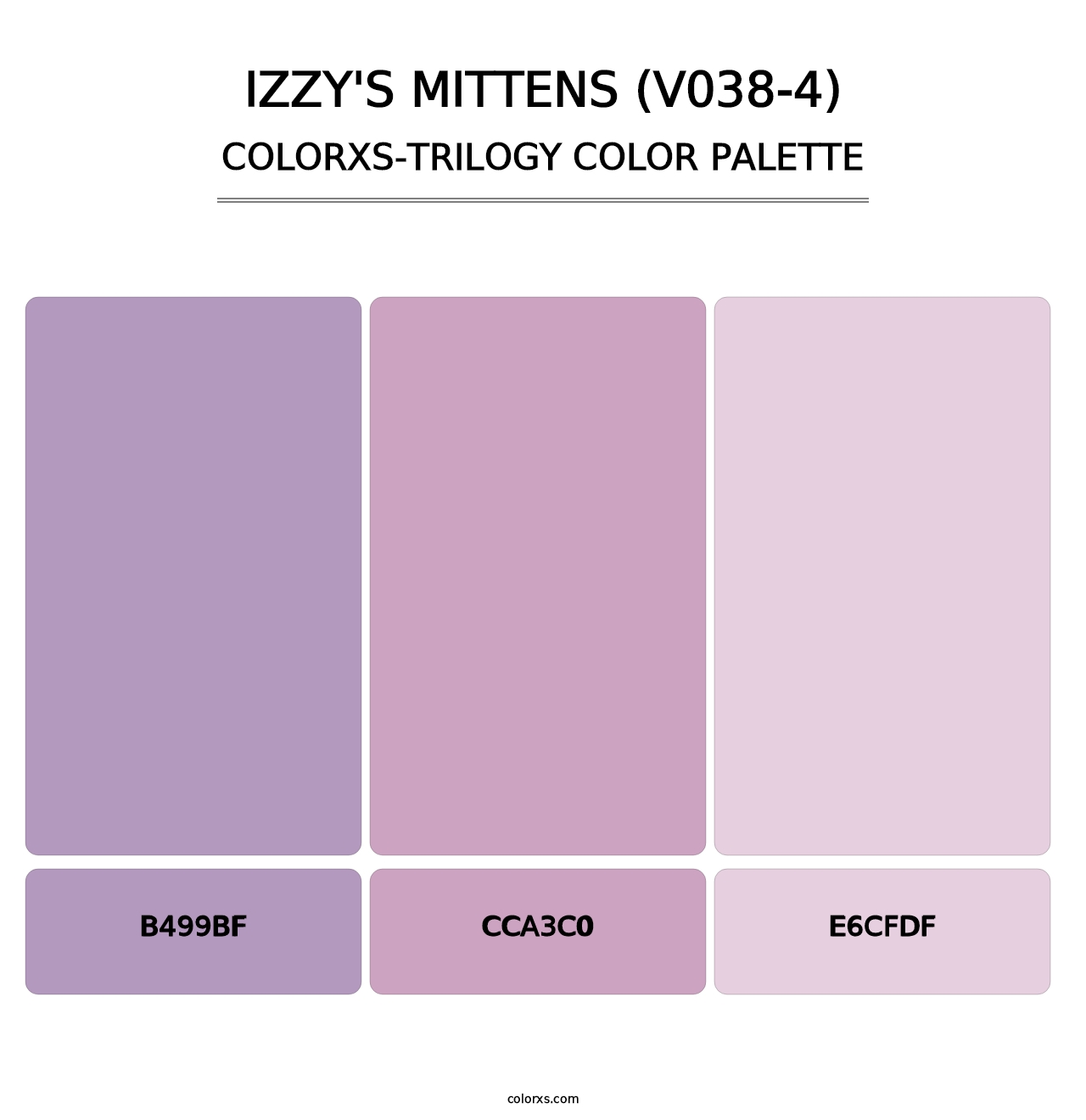 Izzy's Mittens (V038-4) - Colorxs Trilogy Palette