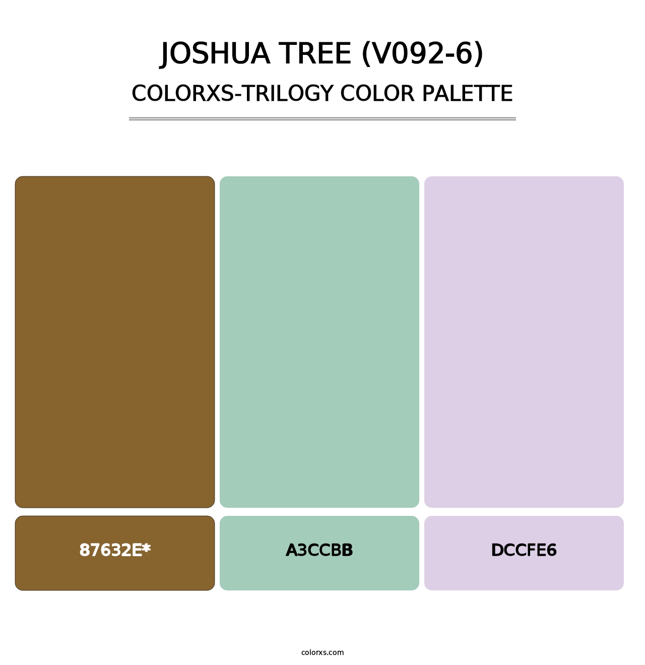 Joshua Tree (V092-6) - Colorxs Trilogy Palette